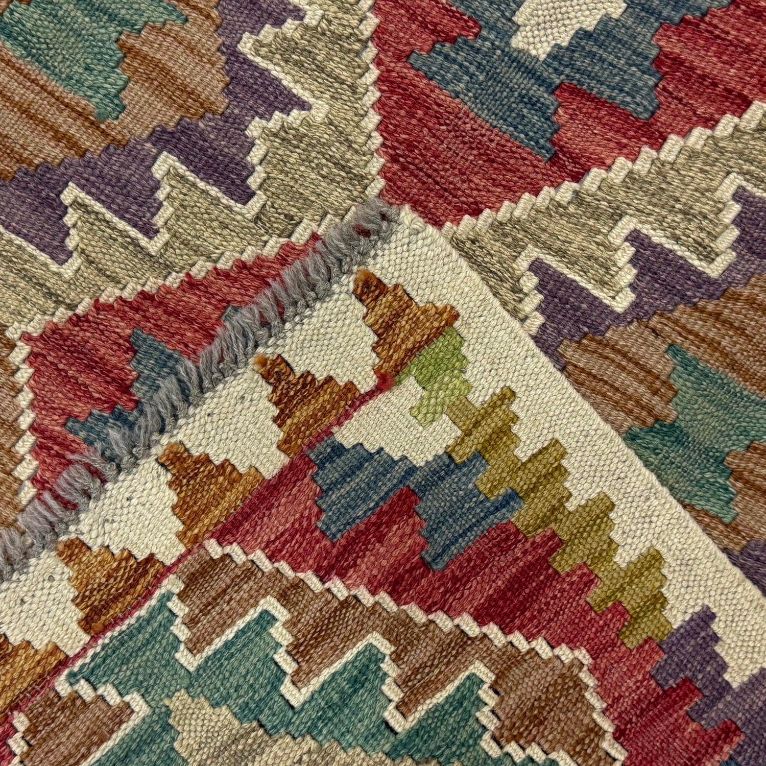 Handmade Vegetable Kelim 2' 10" x 4' 4" (ft) - No. R38308