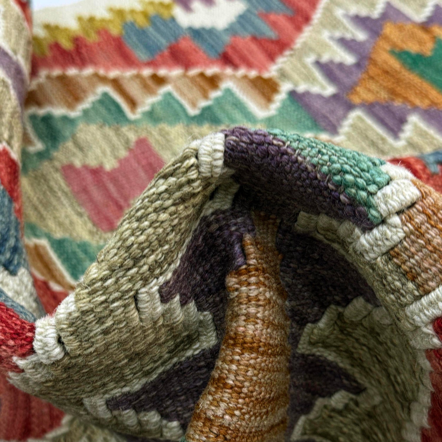 Handmade Vegetable Kelim 2' 10" x 4' 4" (ft) - No. R38308