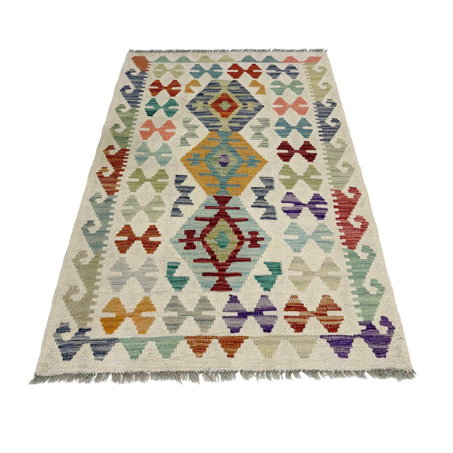 Handmade Vegetable Kelim 2' 6" x 4' 0" (ft) - No. R38338