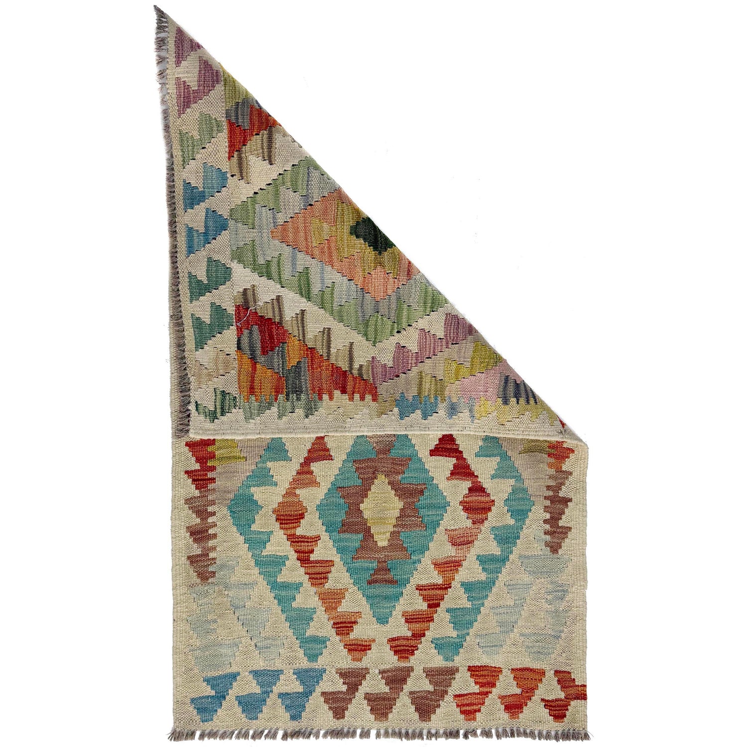 Handmade Vegetable Kilim 2' 0" x 3' 6" (ft) - No. R38357