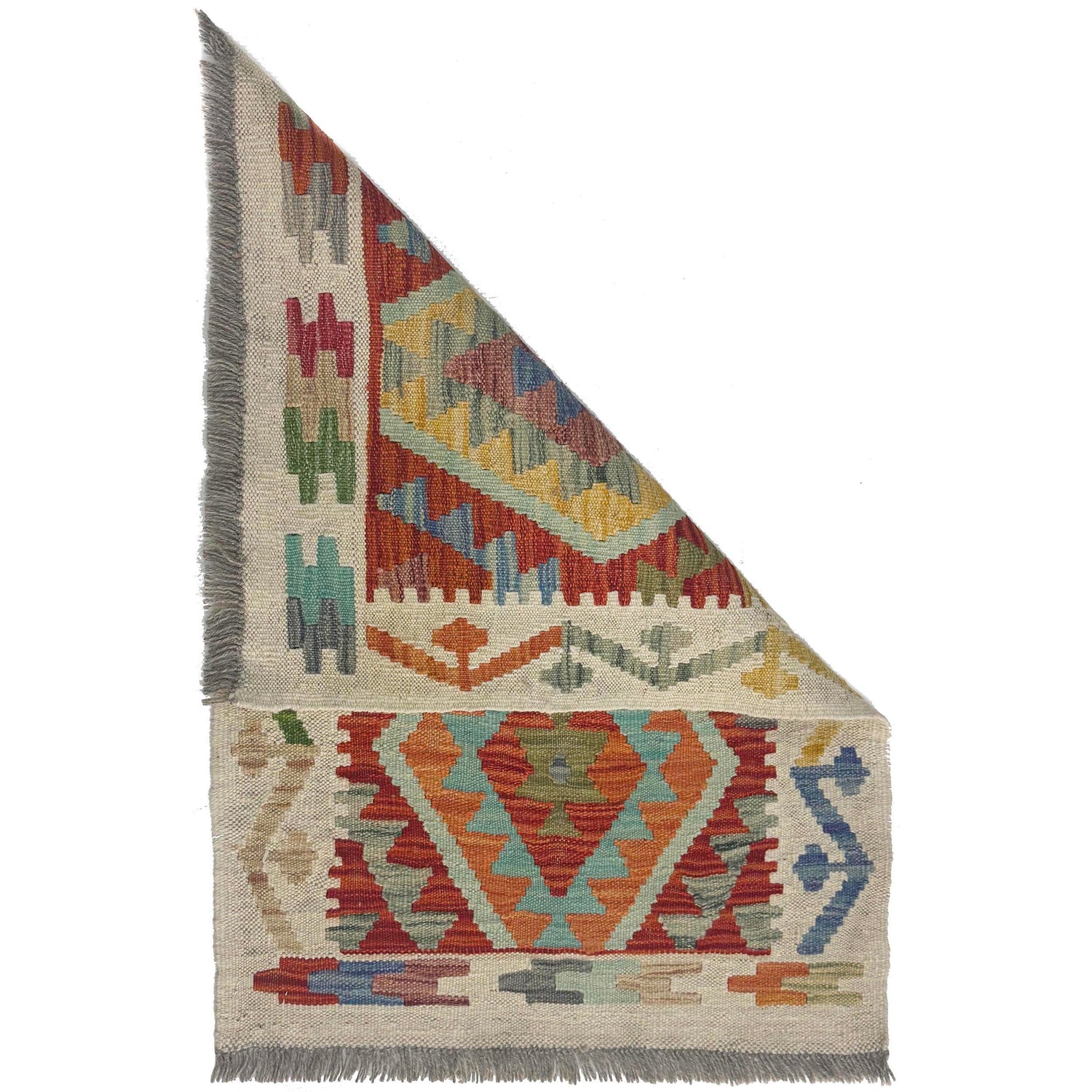 Handmade Vegetable Kelim 2' 0" x 2' 11" (ft) - No. R38393