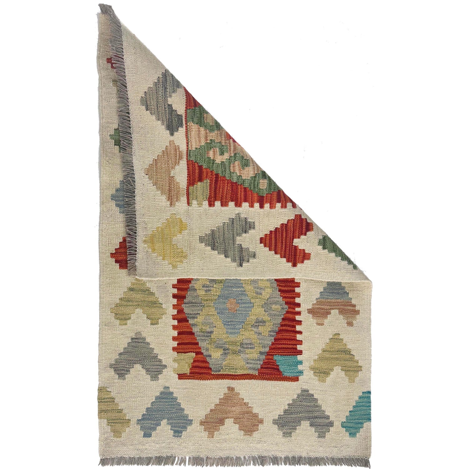 Handmade Vegetable Kelim 2' 2" x 3' 6" (ft) - No. R38408