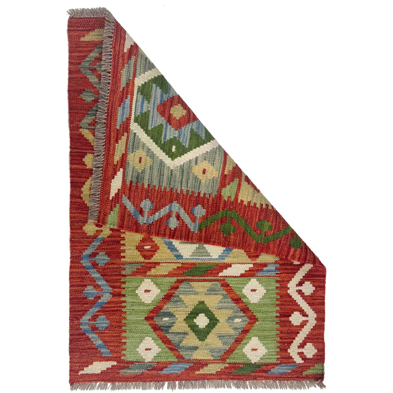Handmade Vegetable Kelim 2' 4" x 3' 3" (ft) - No. R38415