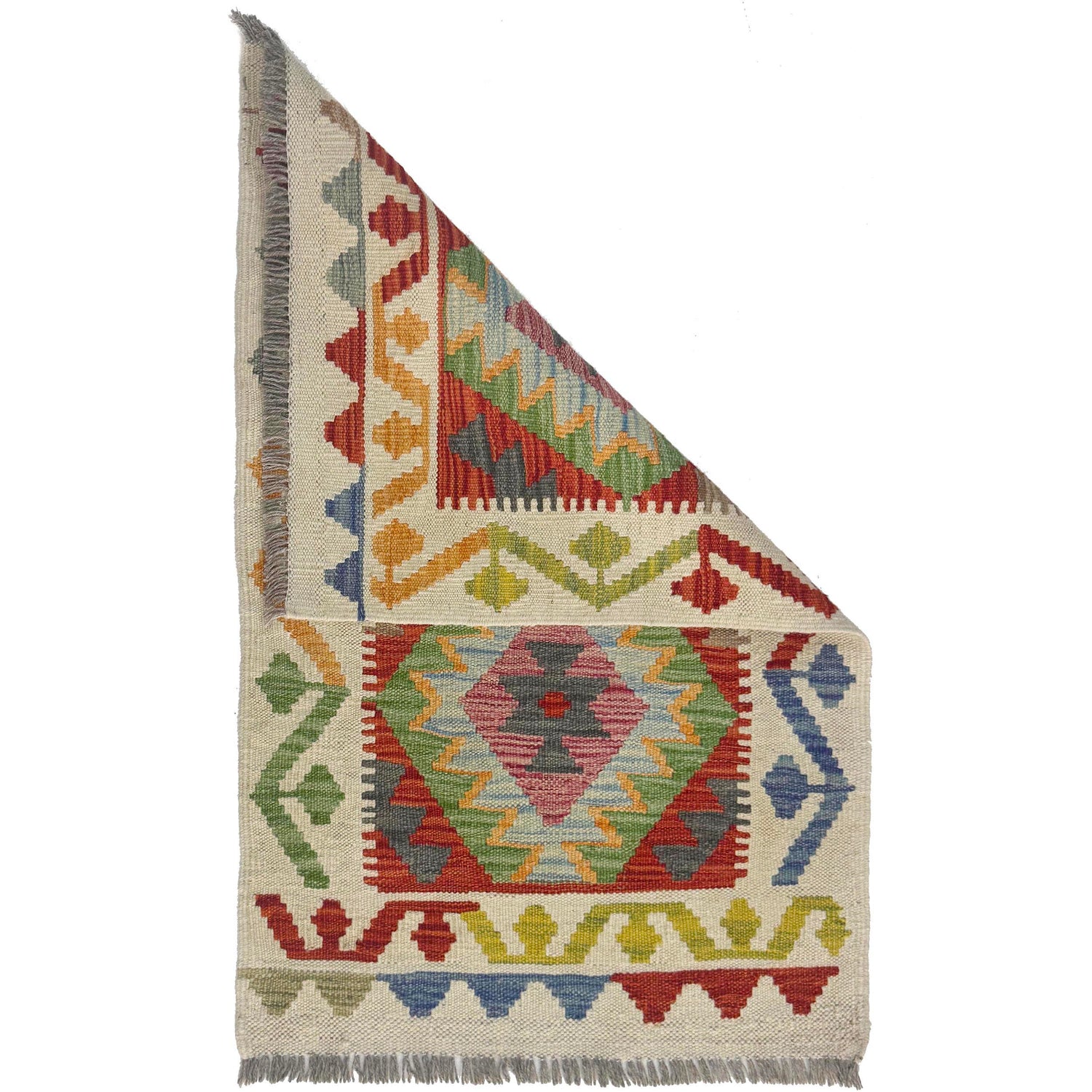 Handmade Vegetable Kilim 2' 0" x 3' 3" (ft) - No. R38417