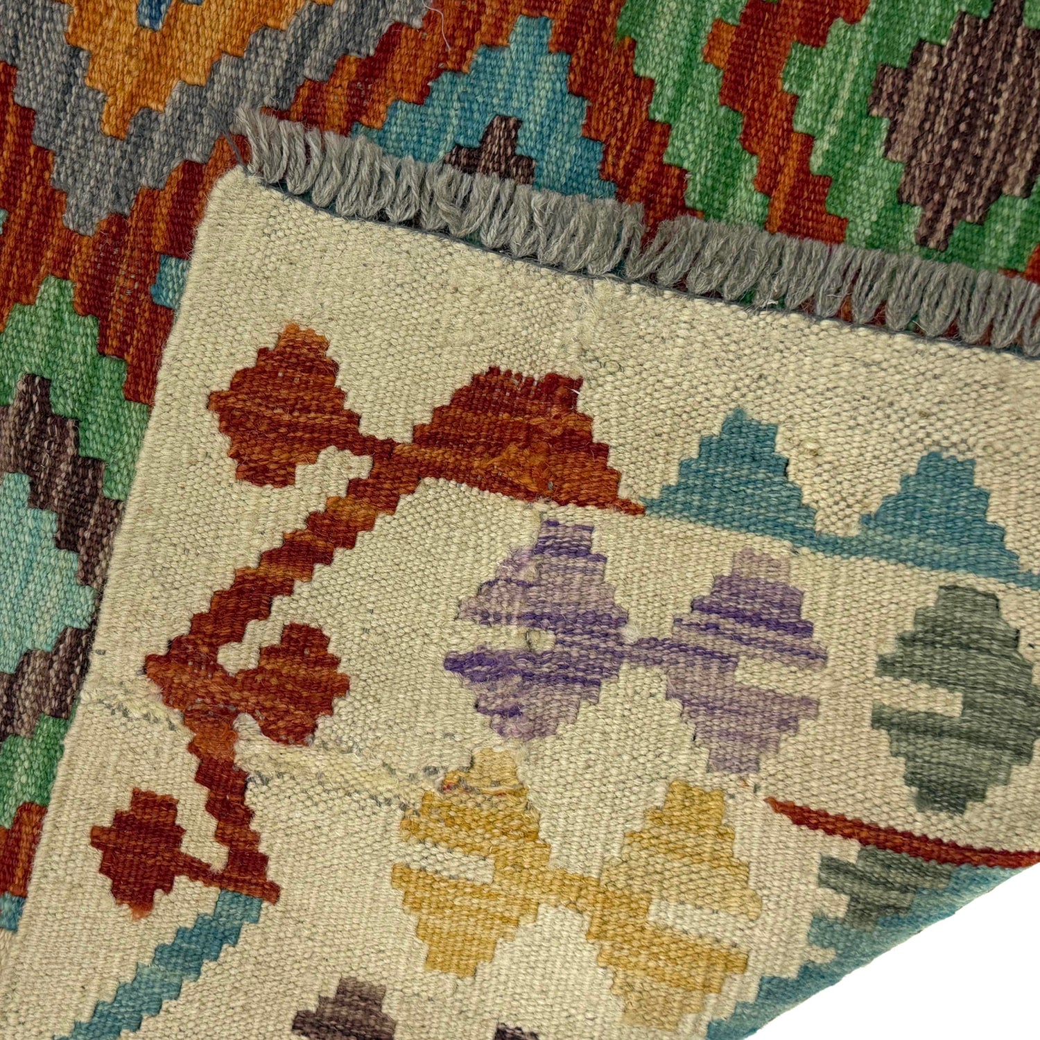 Handmade Vegetable Kilim 4' 10" x 6' 5" (ft) - No. R38451
