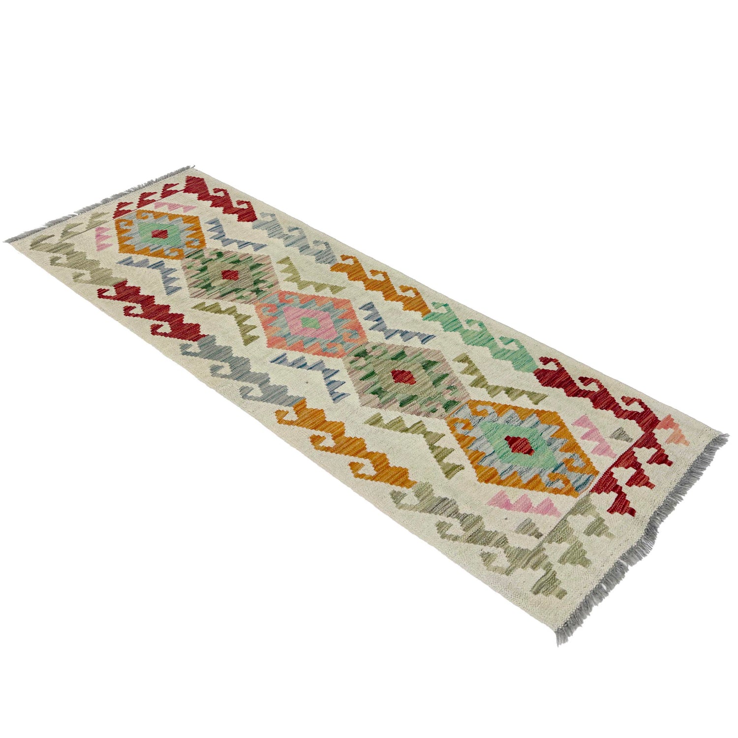 Vegetable Kelim Runner 2' 0" x 5' 8" (ft)- No. R38611