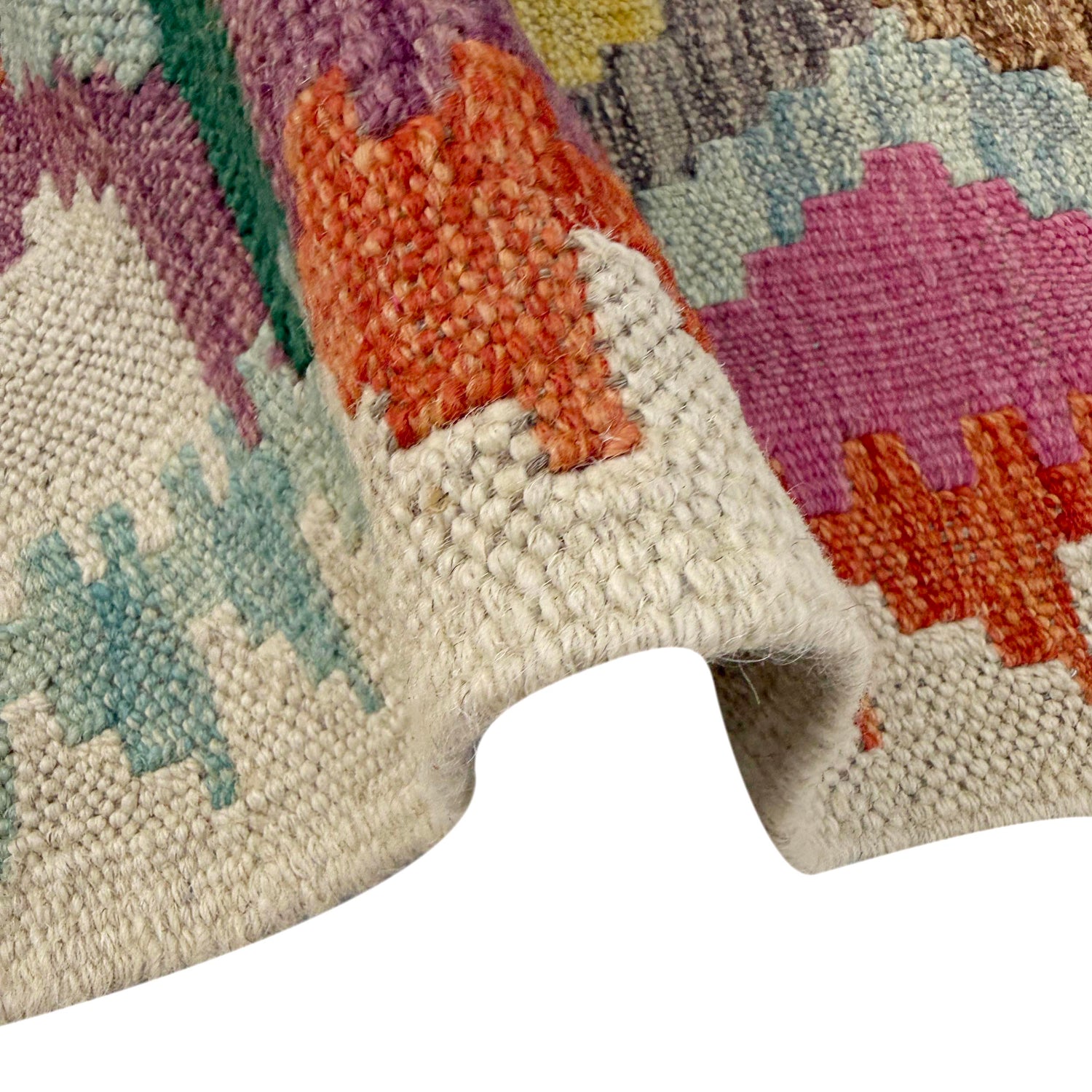 Handmade Vegetable Kilim 2' 5" x 3' 10" (ft) - No. R38616