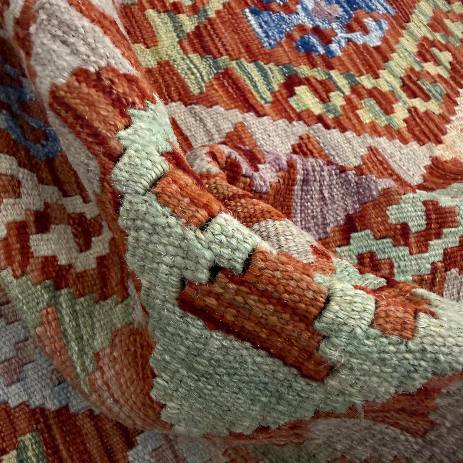 Vegetable Kilim Runner 3' 1" x 10' 0" (ft) - No. R38620