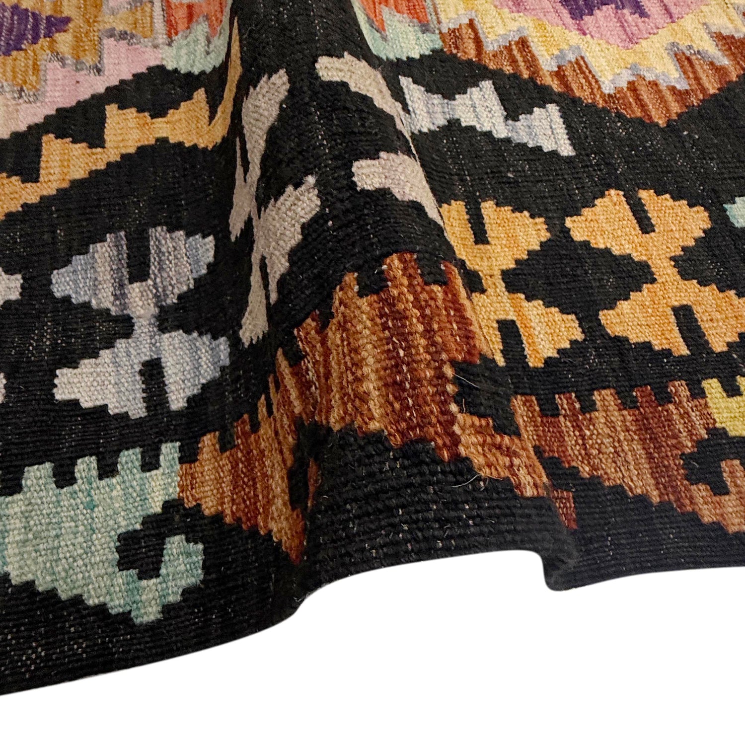 Handmade Vegetable Kilim 6' 7" x 9' 6" (ft) - No. R38623