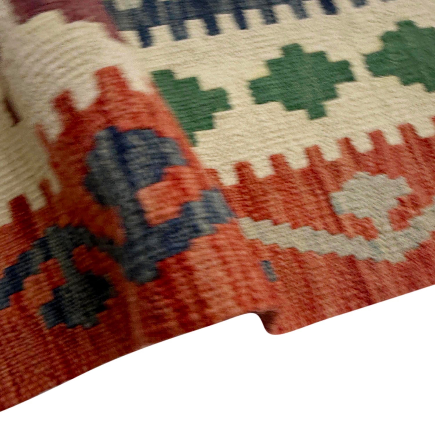 Handmade Vegetable Kilim 6' 7" x 9' 9" (ft) - No. R38628