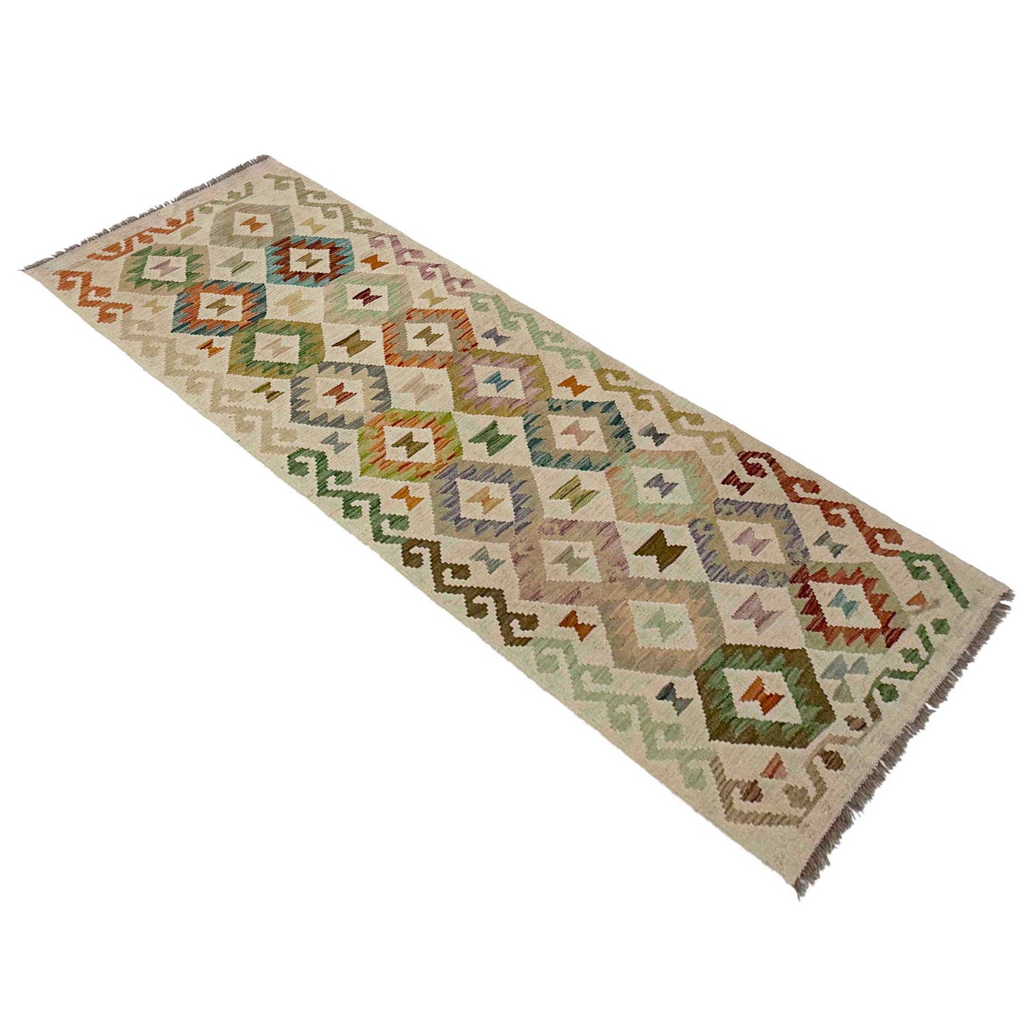 Vegetable Kilim Runner 2' 7" x 7' 7" (ft) - No. R38637
