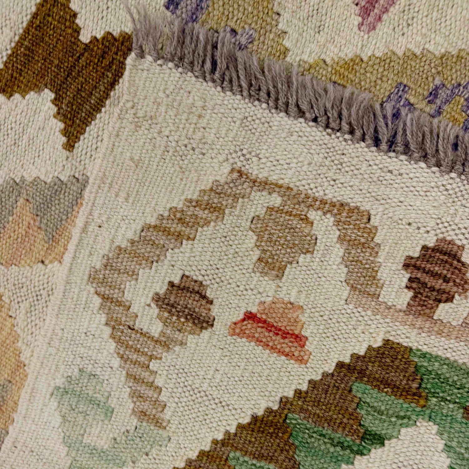 Vegetable Kilim Runner 2' 7" x 7' 7" (ft) - No. R38637