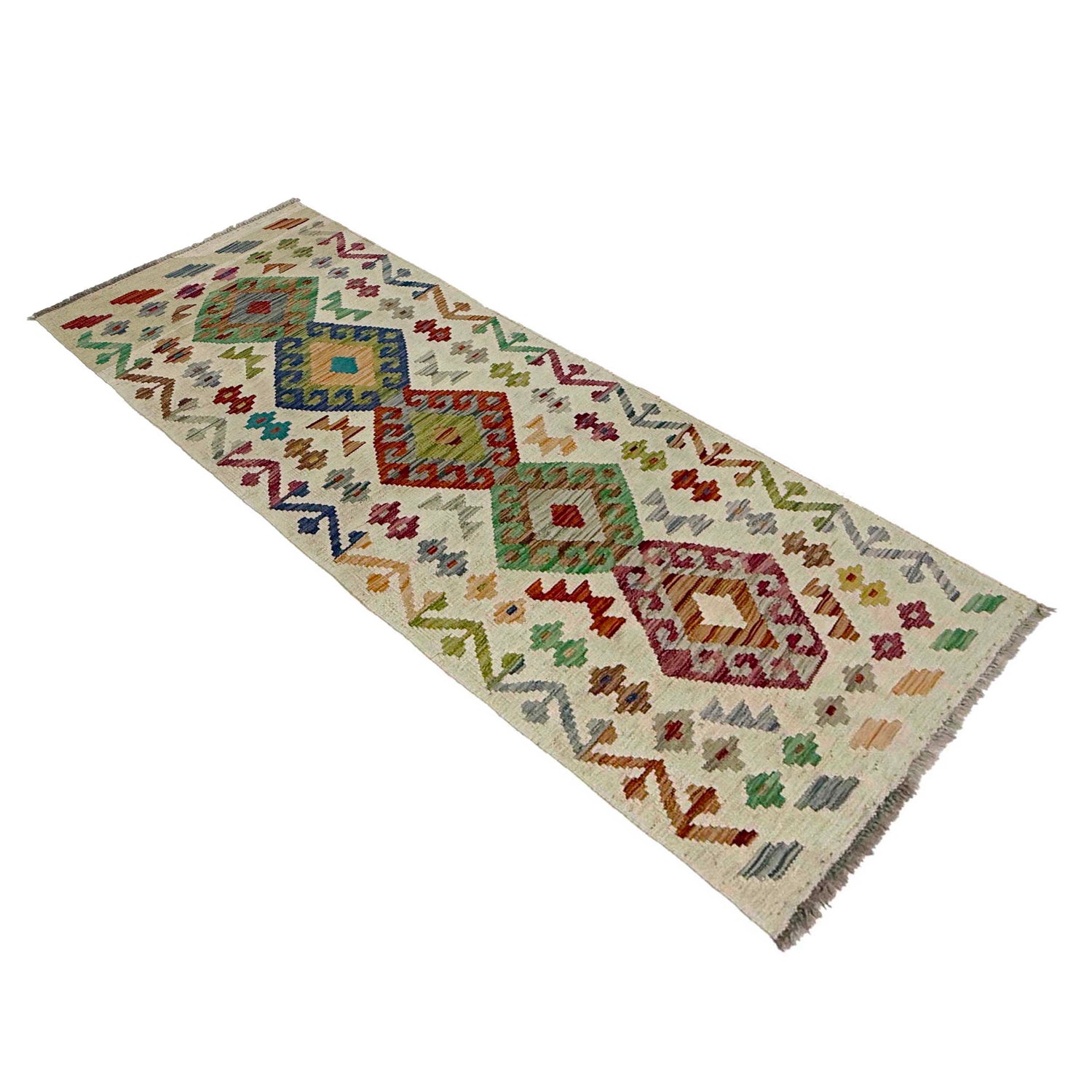 Vegetable Kilim Runner 2' 1" x 5' 10" (ft)- No. R38638