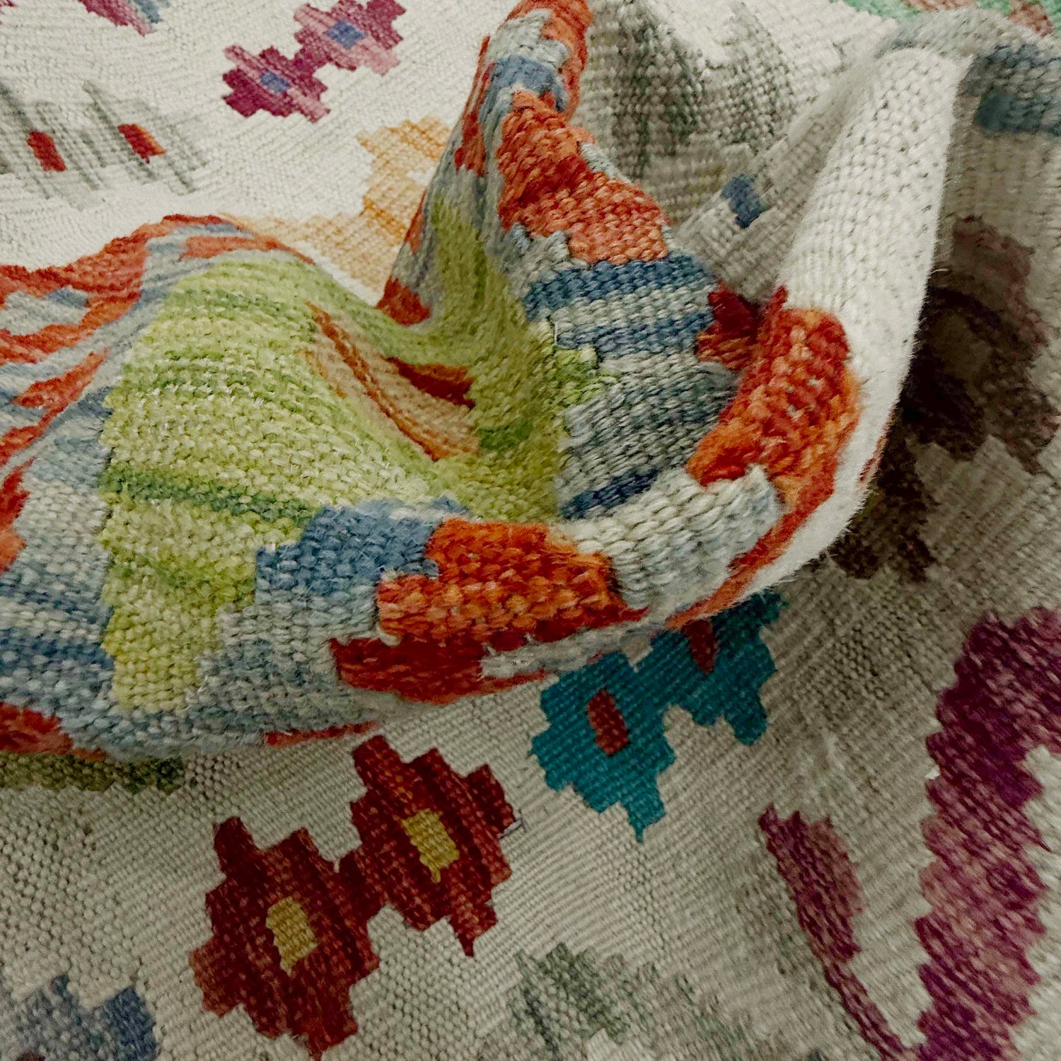 Vegetable Kilim Runner 2' 1" x 5' 10" (ft)- No. R38638