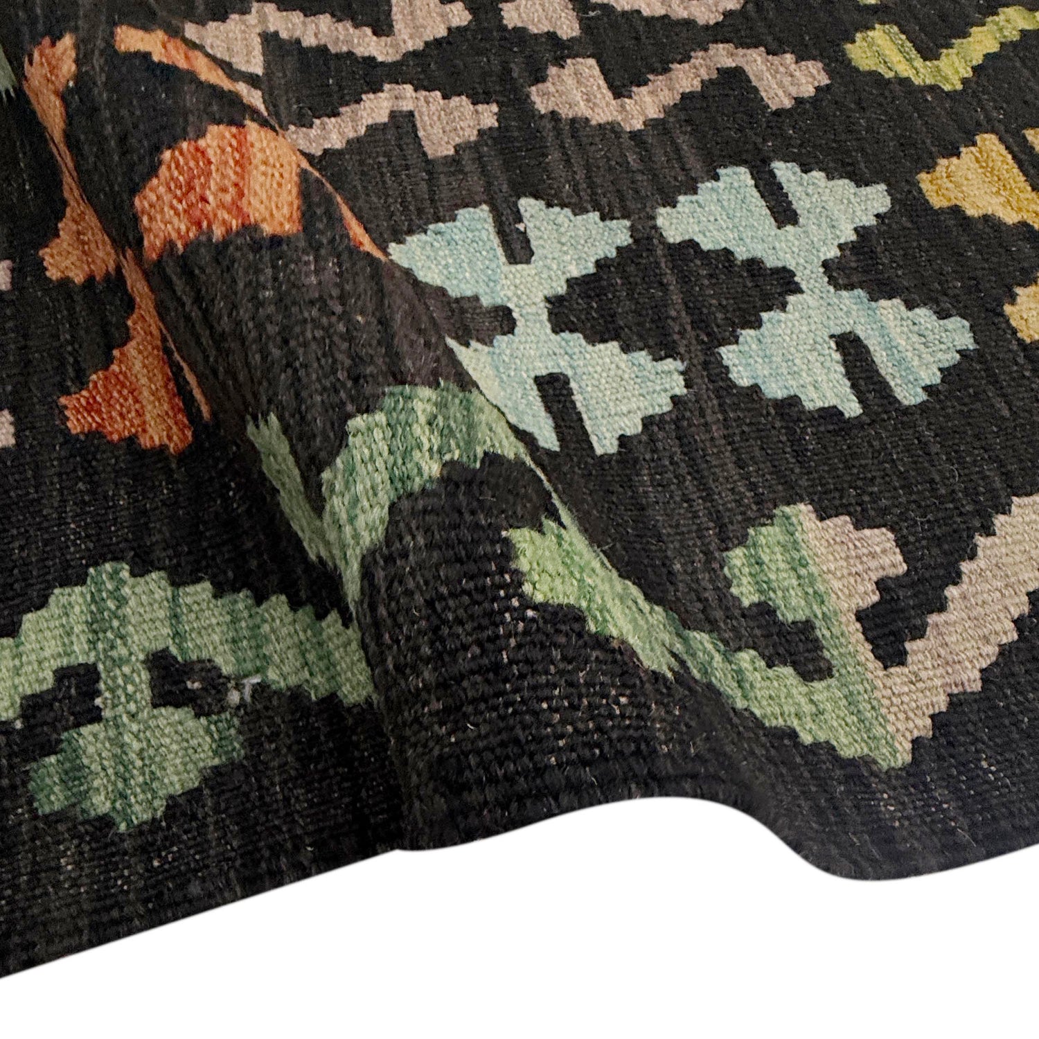 Handmade Vegetable Kilim 6' 7" x 9' 9" (ft) - No. R38643