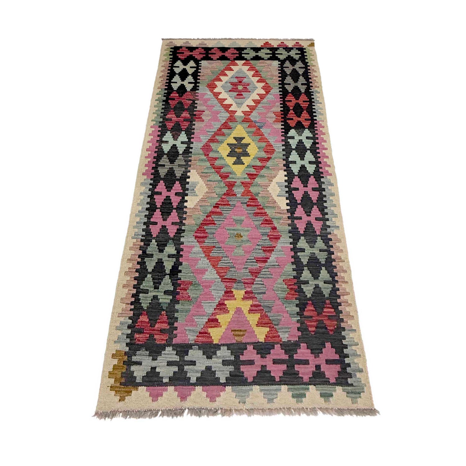 Vegetable Kilim Runner 2' 7" x 6' 7" (ft)- No. R38644