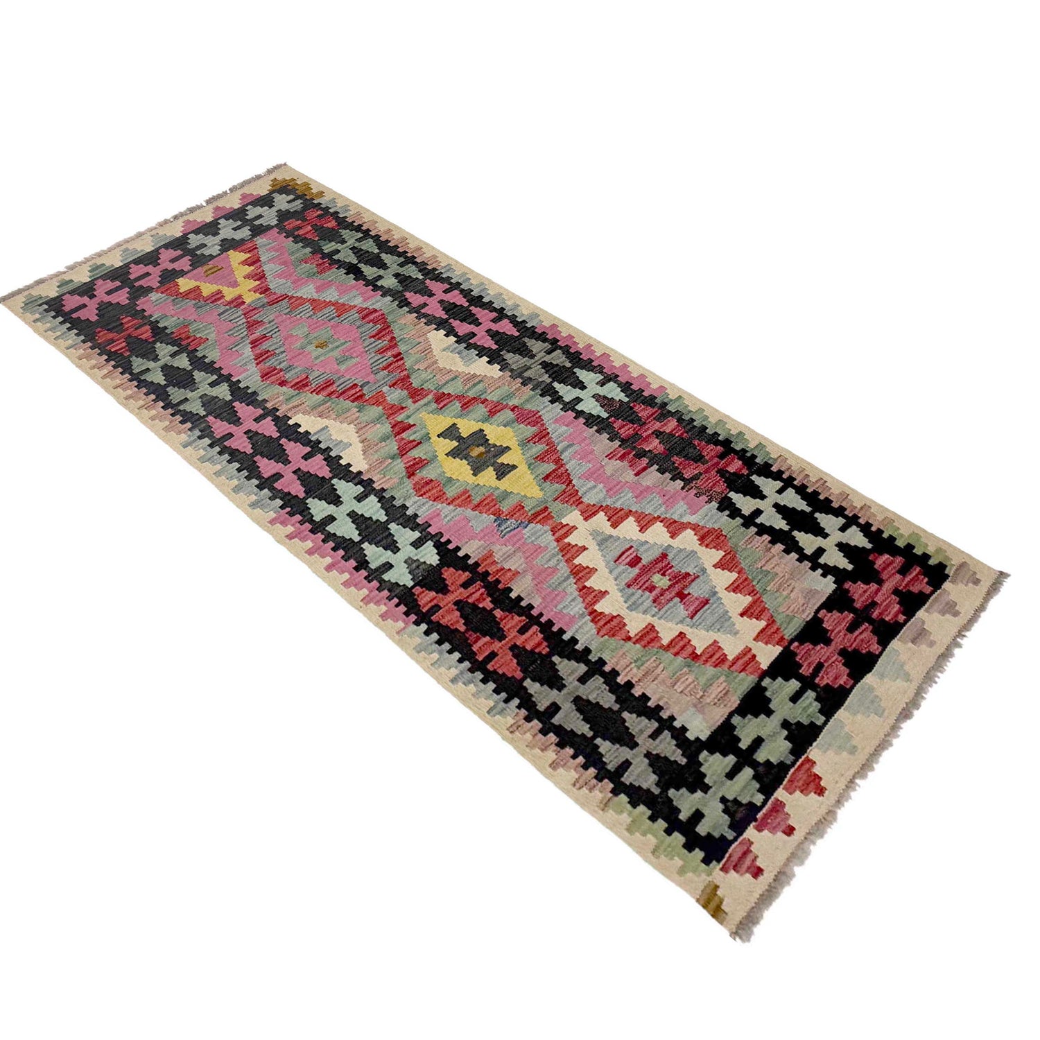 Vegetable Kilim Runner 2' 7" x 6' 7" (ft)- No. R38644