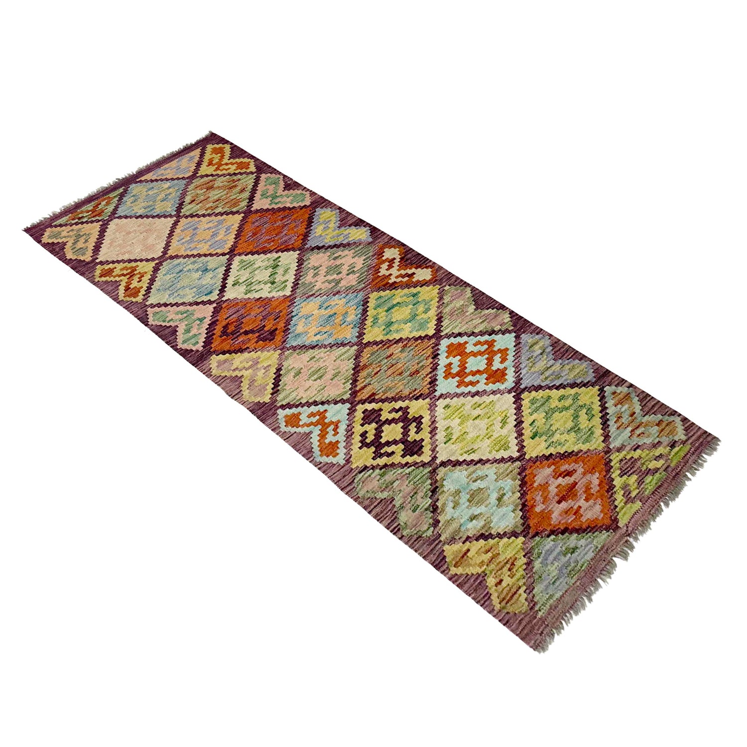 Vegetable Kelim Runner 2' 7" x 6' 7" (ft)- No. R38645