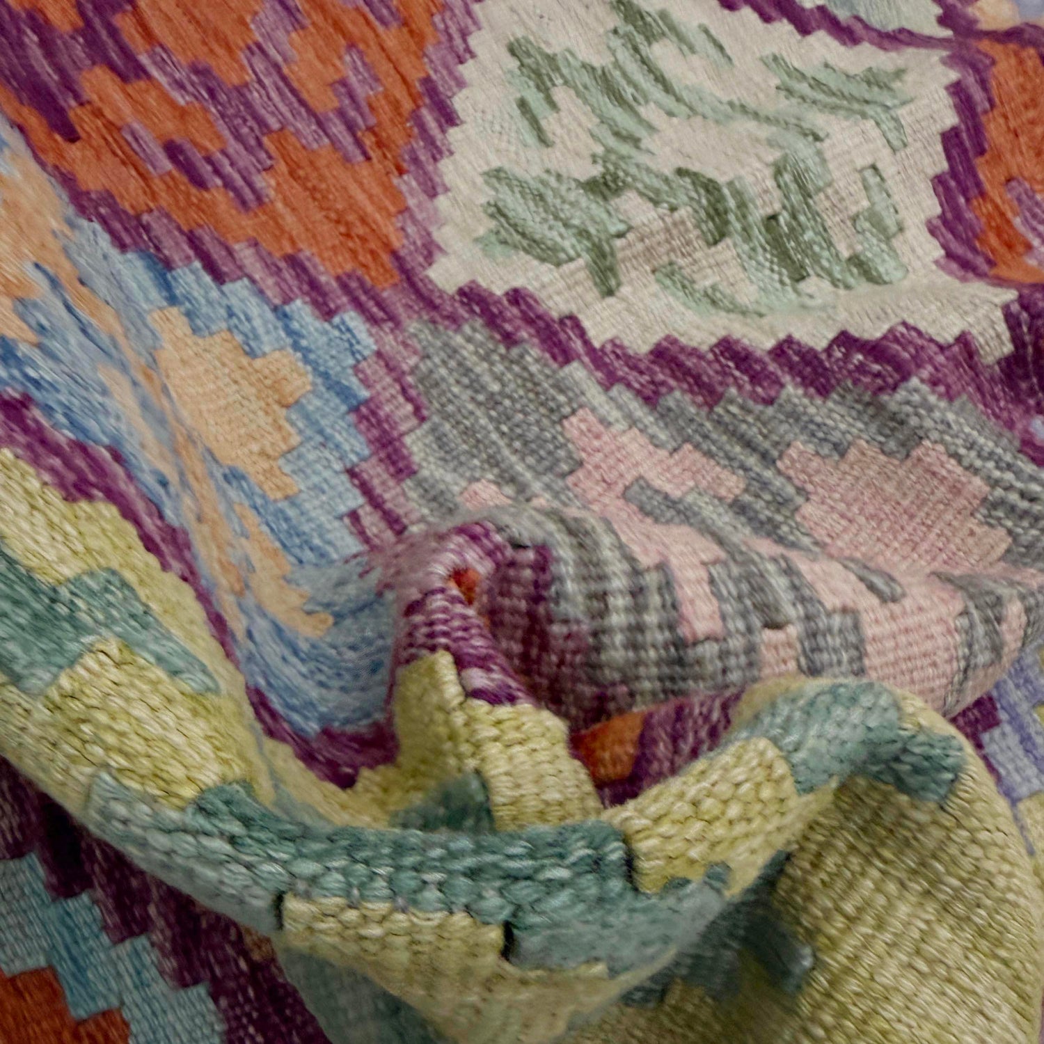 Vegetable Kelim Runner 2' 7" x 6' 7" (ft)- No. R38645