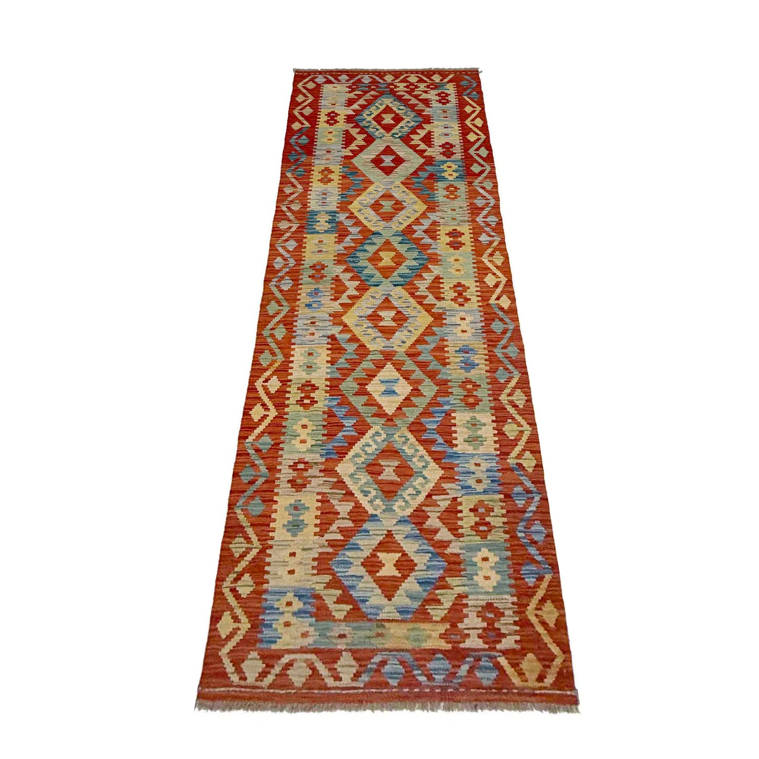 Vegetable Kelim Runner 2' 7" x 9' 10" (ft) - No. R38646