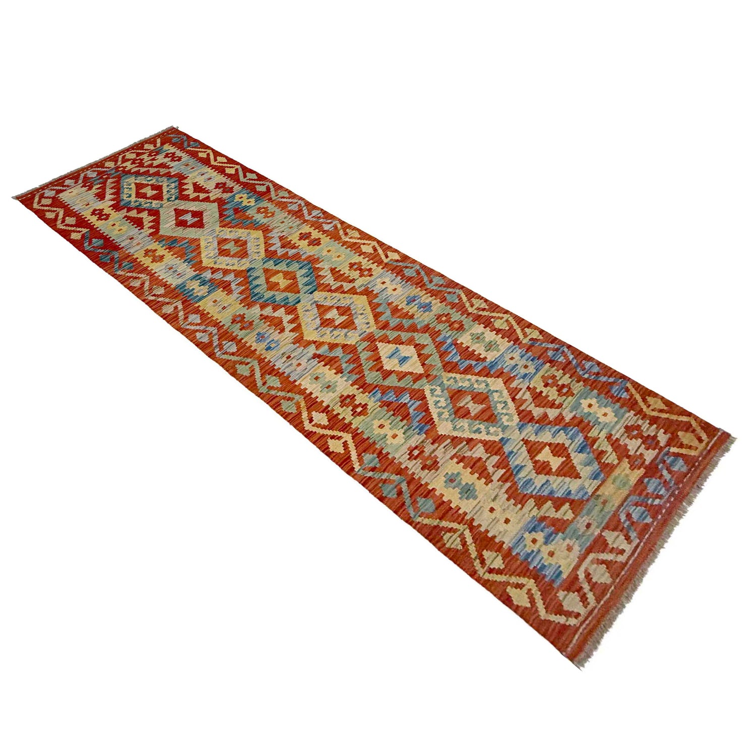 Vegetable Kelim Runner 2' 7" x 9' 10" (ft) - No. R38646