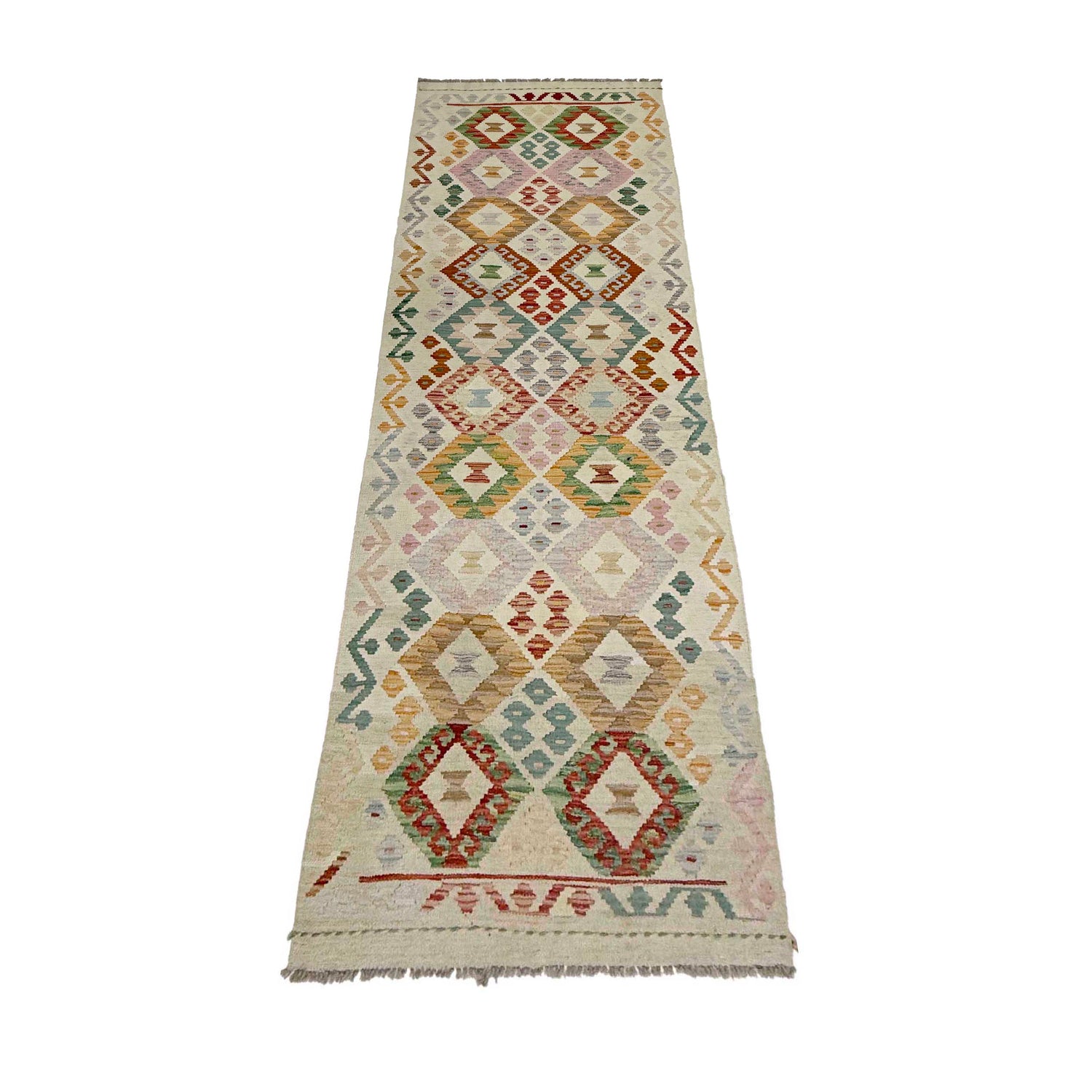 Vegetable Kilim Runner 2' 9" x 9' 7" (ft) - No. R38648