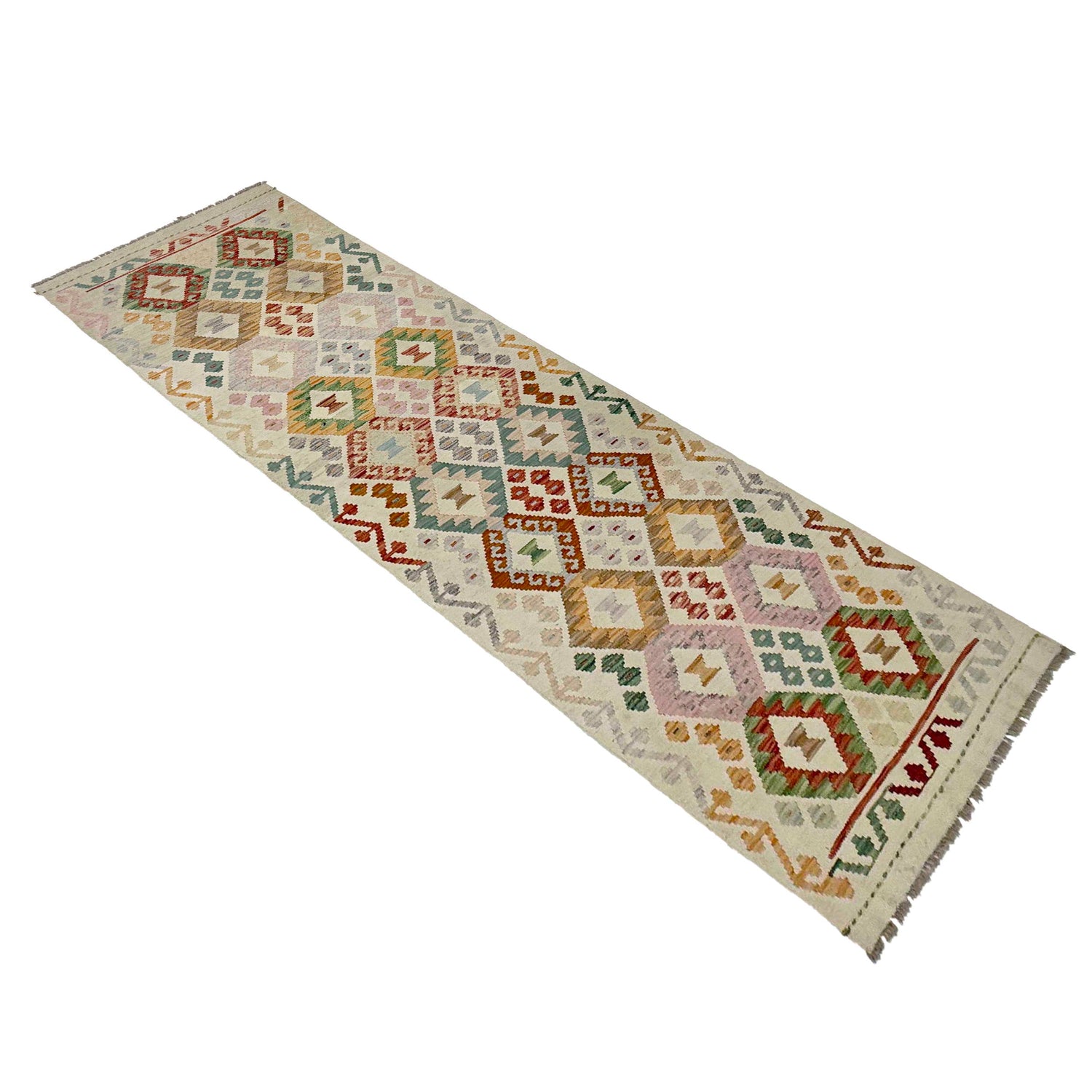 Vegetable Kilim Runner 2' 9" x 9' 7" (ft) - No. R38648