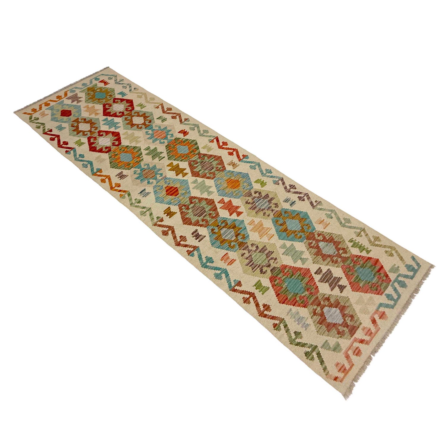 Vegetable Kelim Runner 2' 7" x 9' 6" (ft) - No. R38654