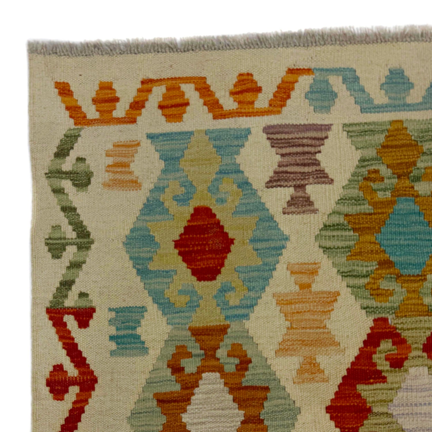 Vegetable Kelim Runner 2' 7" x 9' 6" (ft) - No. R38654