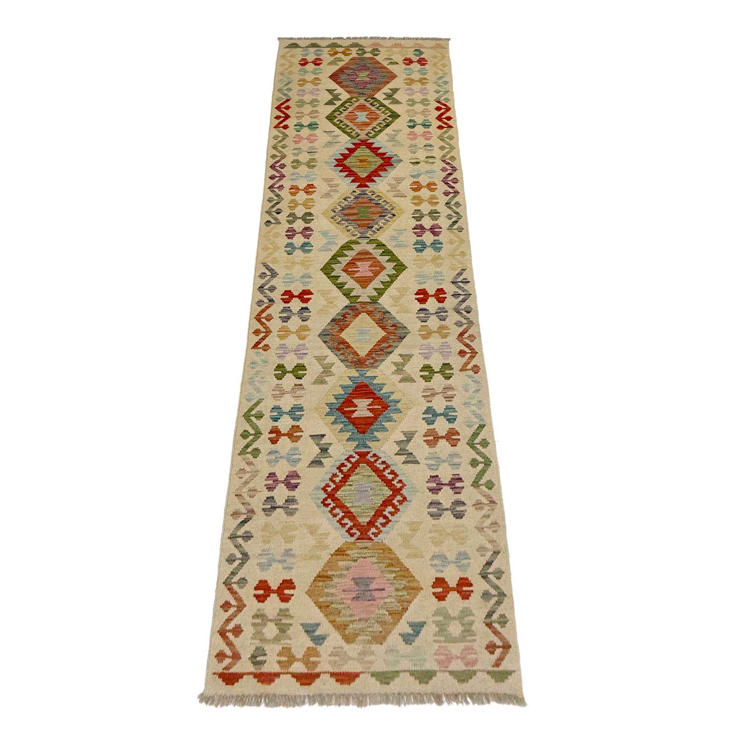 Vegetable Kilim Runner 2' 7" x 9' 9" (ft) - No. R38655