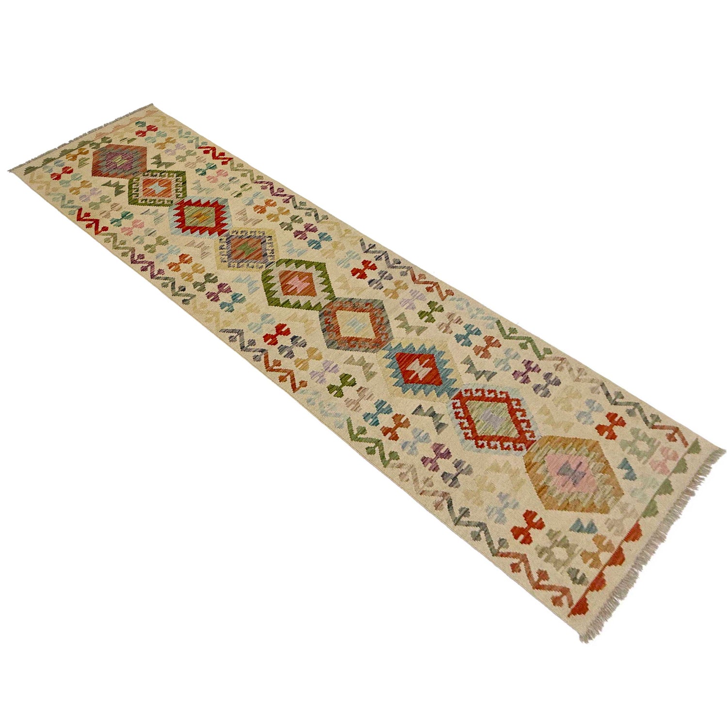 Vegetable Kilim Runner 2' 7" x 9' 9" (ft) - No. R38655