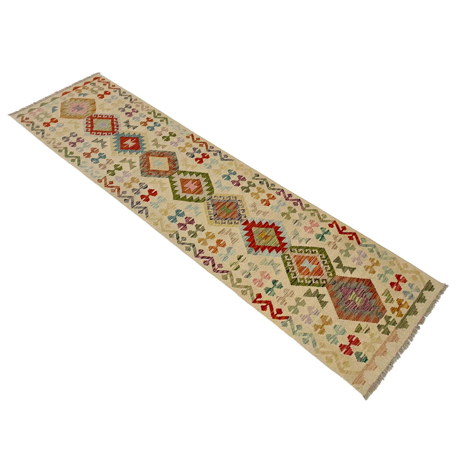 Vegetable Kilim Runner 2' 7" x 9' 9" (ft) - No. R38655