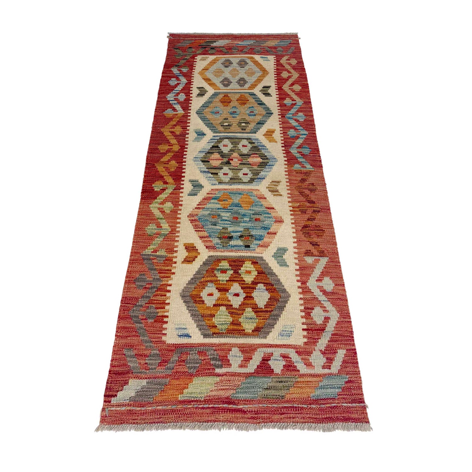 Vegetable Kilim Runner 2' 0" x 5' 10" (ft)- No. R38657
