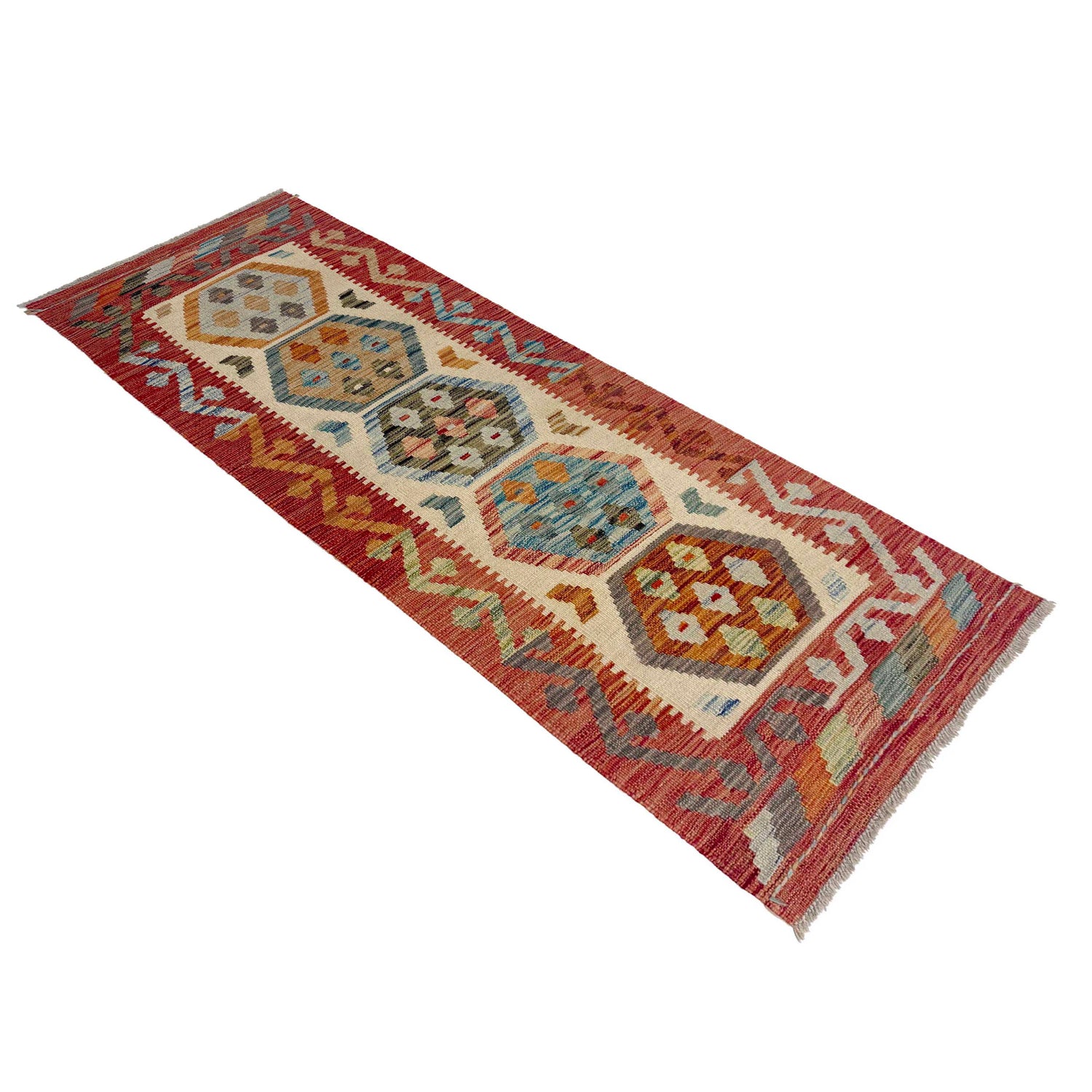 Vegetable Kilim Runner 2' 0" x 5' 10" (ft)- No. R38657
