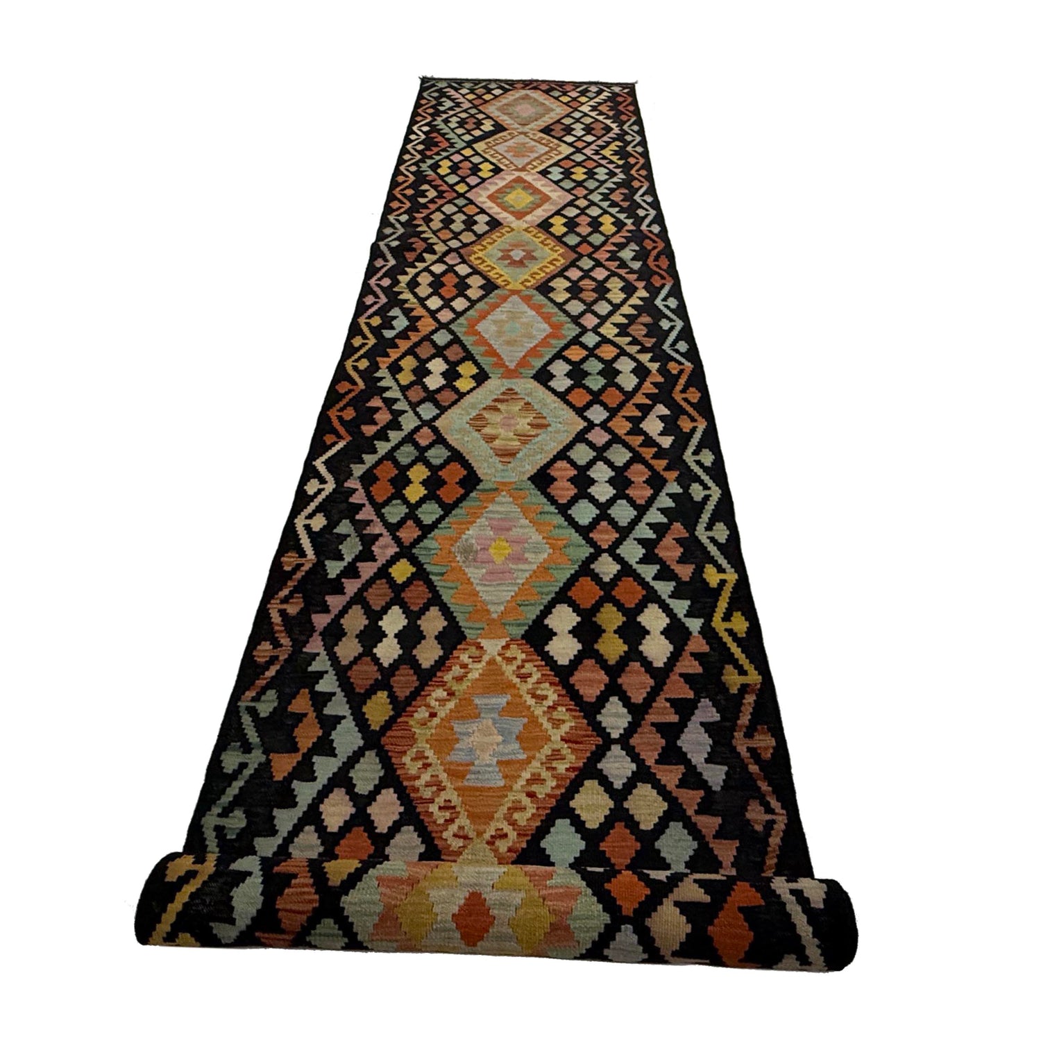 Vegetable Kilim Runner 2' 11" x 15' 10" (ft) - No. R38658