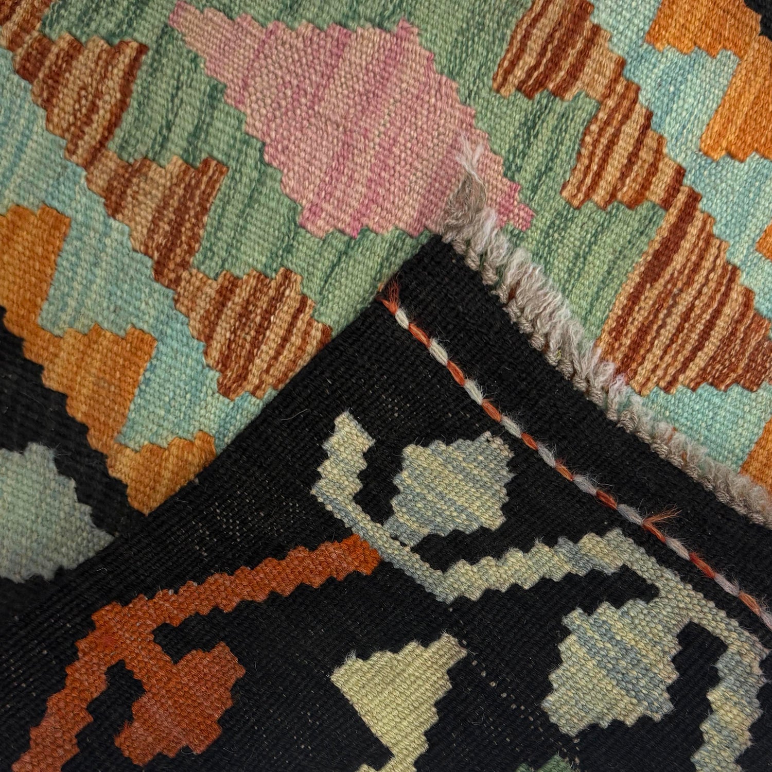 Vegetable Kilim Runner 2' 11" x 15' 10" (ft) - No. R38658