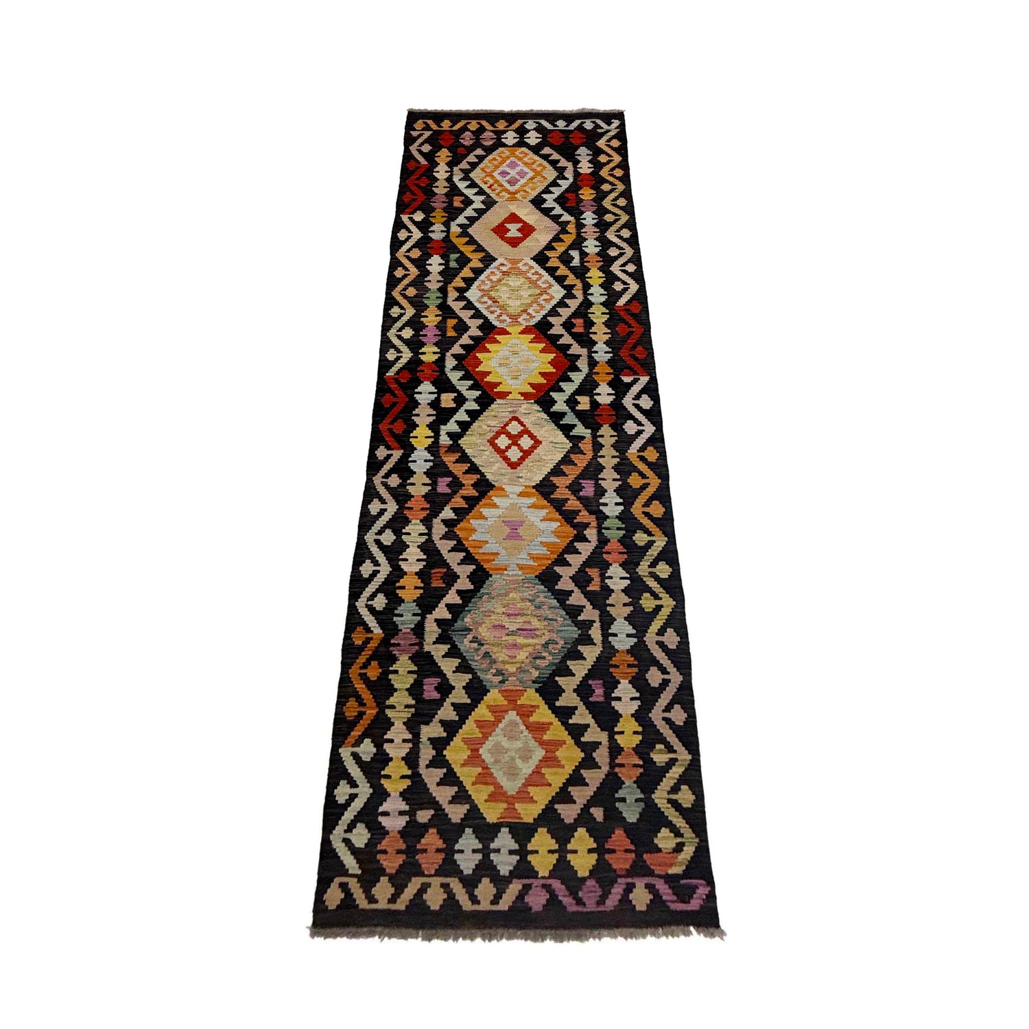 Vegetable Kelim Runner 2' 7" x 9' 10" (ft) - No. R38659