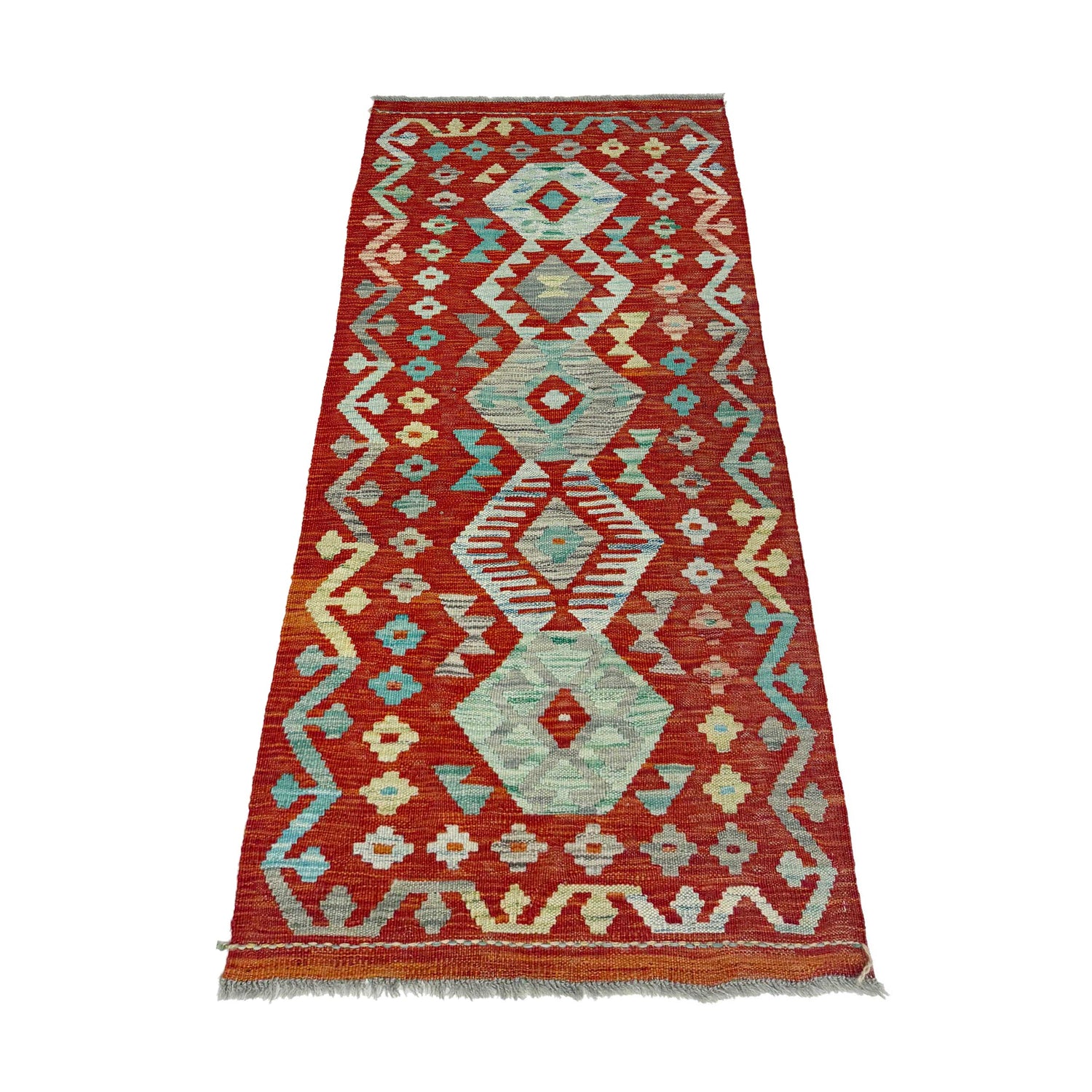 Vegetable Kilim Runner 2' 1" x 5' 2" (ft)- No. R38660