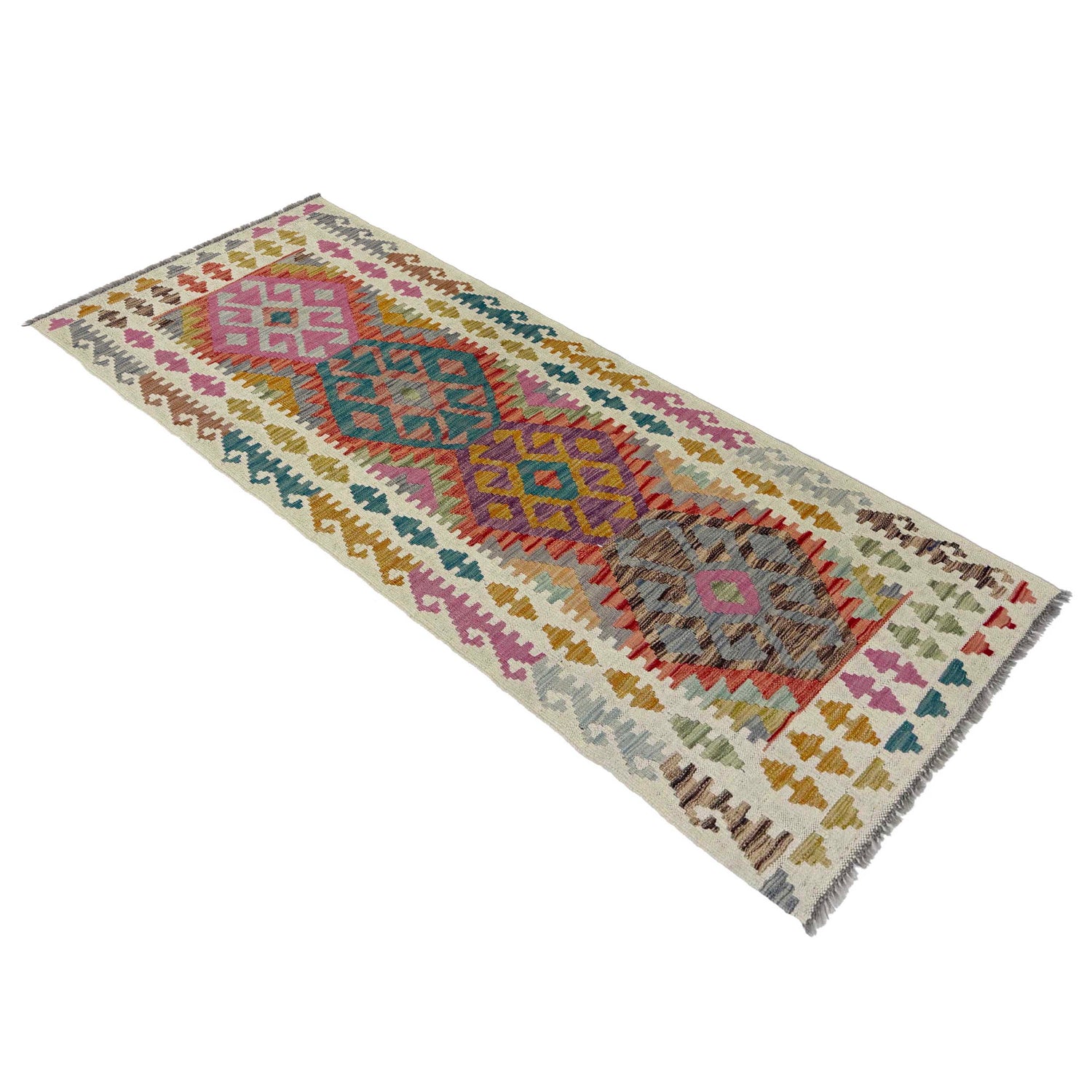 Vegetable Kelim Runner 2' 6" x 6' 9" (ft)- No. R38661