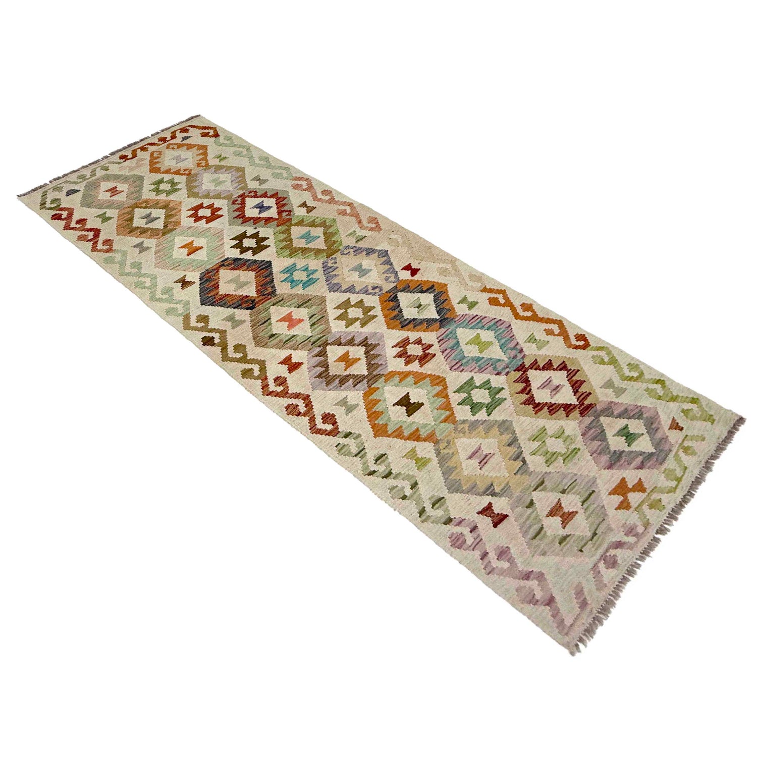 Vegetable Kilim Runner 2' 7" x 7' 9" (ft) - No. R38663