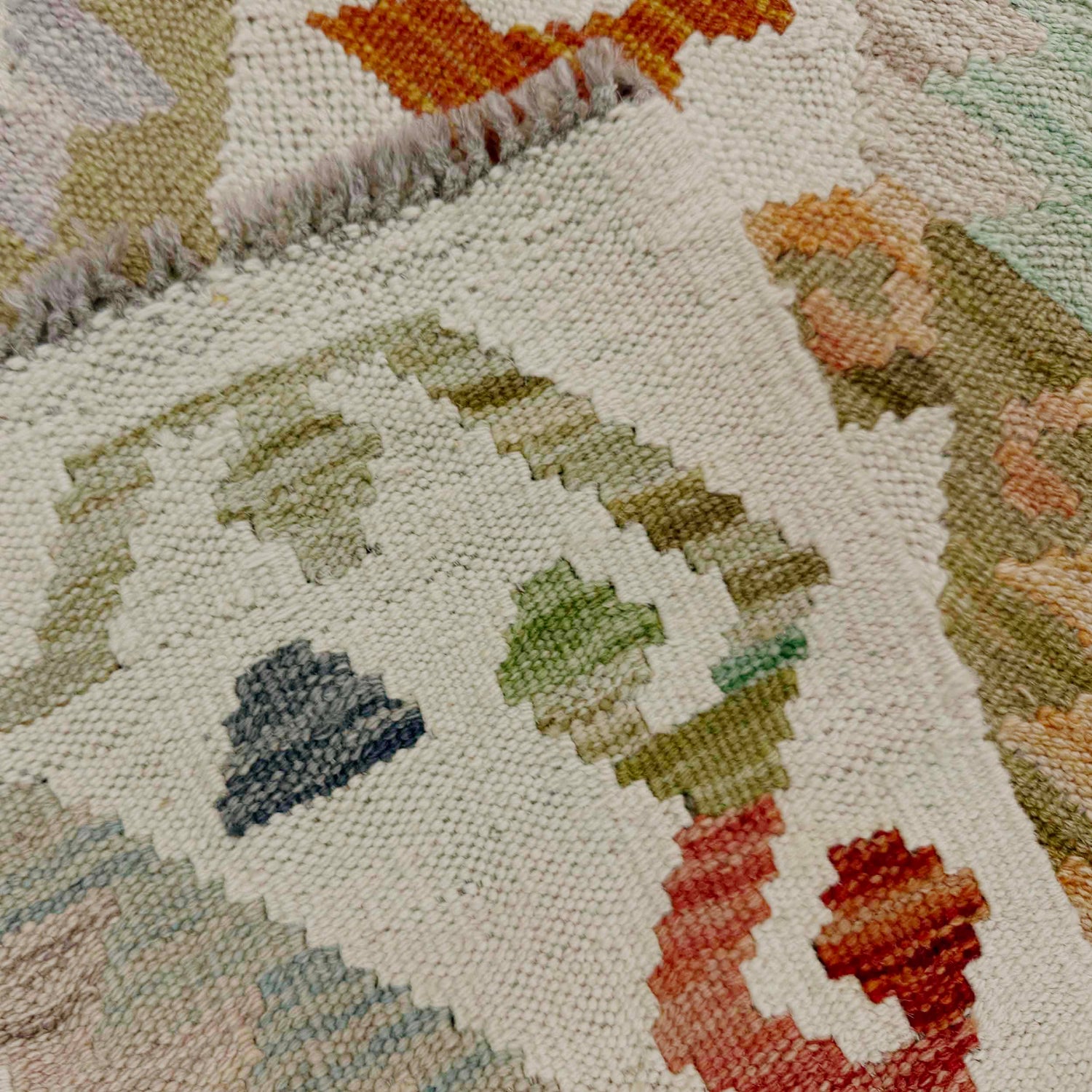 Vegetable Kilim Runner 2' 7" x 7' 9" (ft) - No. R38663