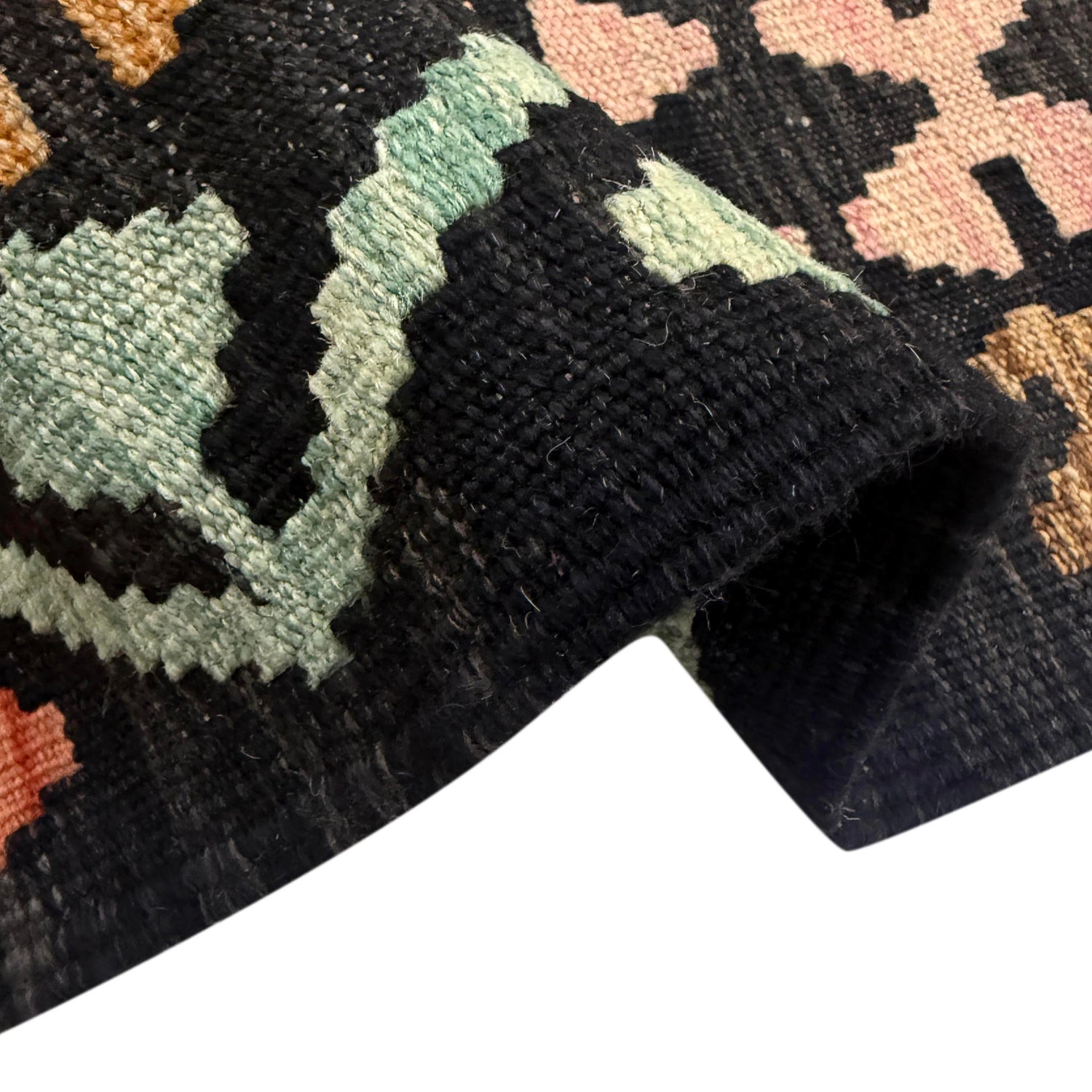Handmade Vegetable Kilim 6' 7" x 9' 8" (ft) - No. R38666