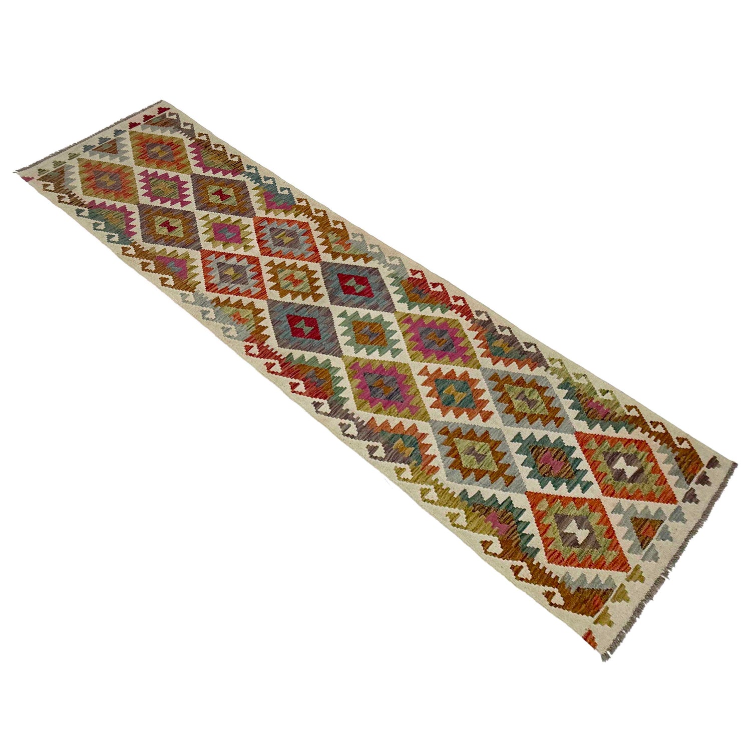Vegetable Kilim Runner 2' 6" x 9' 10" (ft) - No. R38668