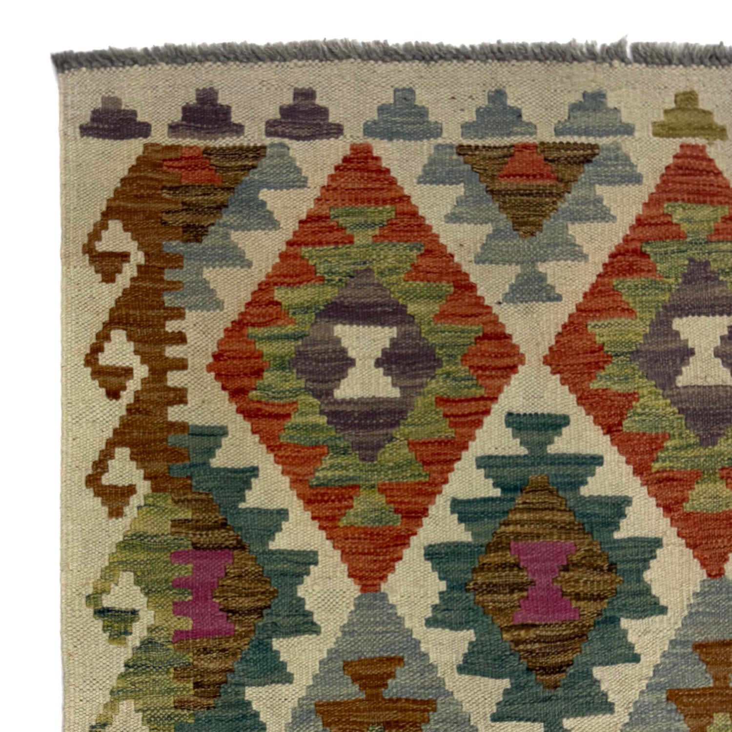 Vegetable Kilim Runner 2' 6" x 9' 10" (ft) - No. R38668