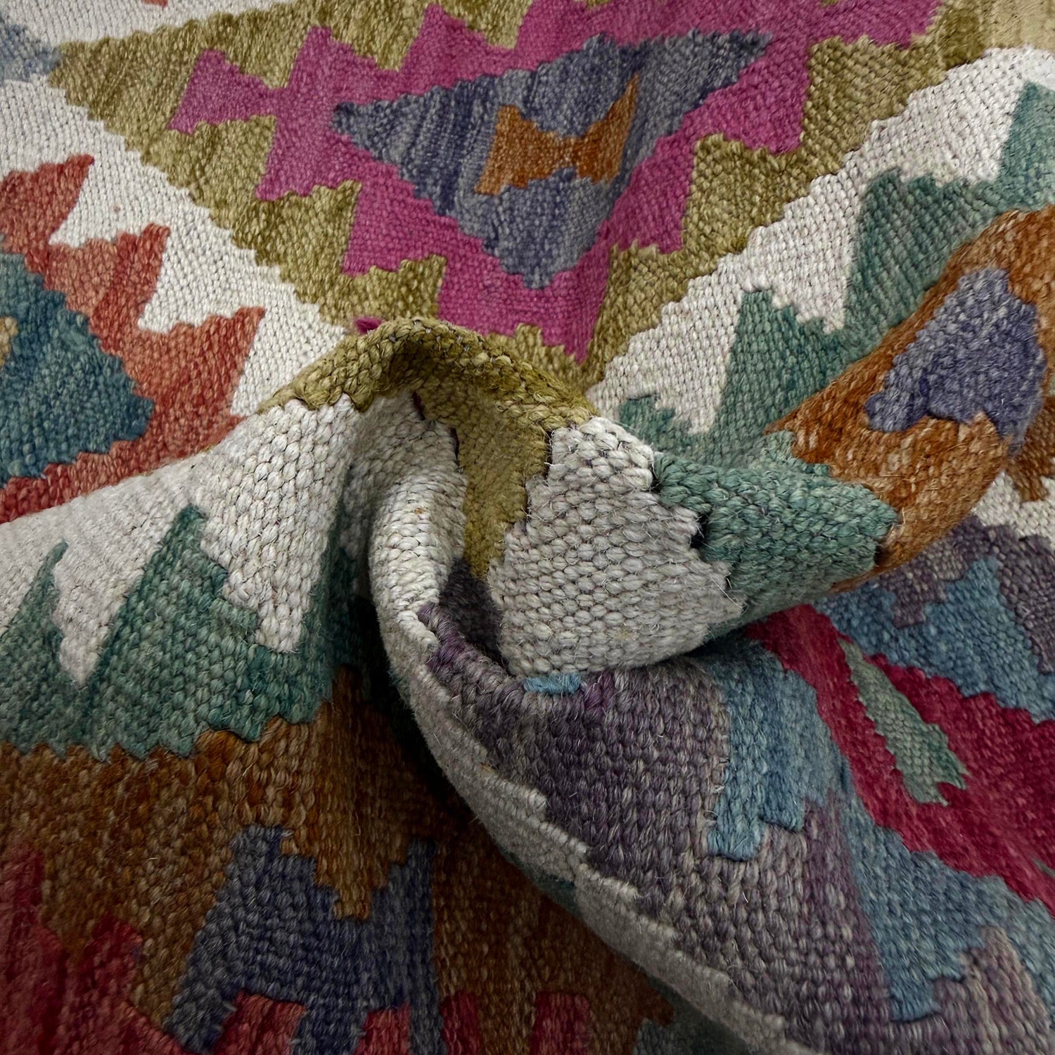 Vegetable Kilim Runner 2' 6" x 9' 10" (ft) - No. R38668