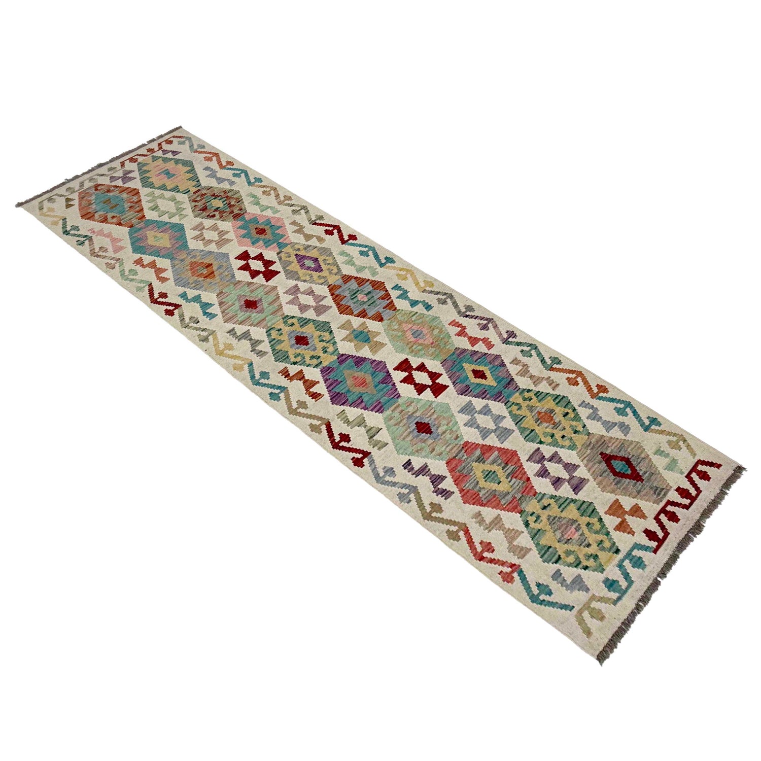 Vegetable Kelim Runner 2' 7" x 9' 6" (ft) - No. R38670