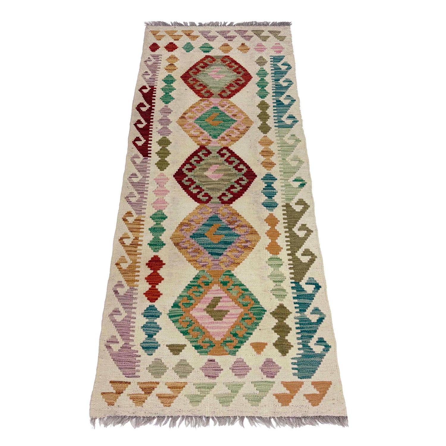 Vegetable Kilim Runner 2' 2" x 6' 4" (ft)- No. R38672