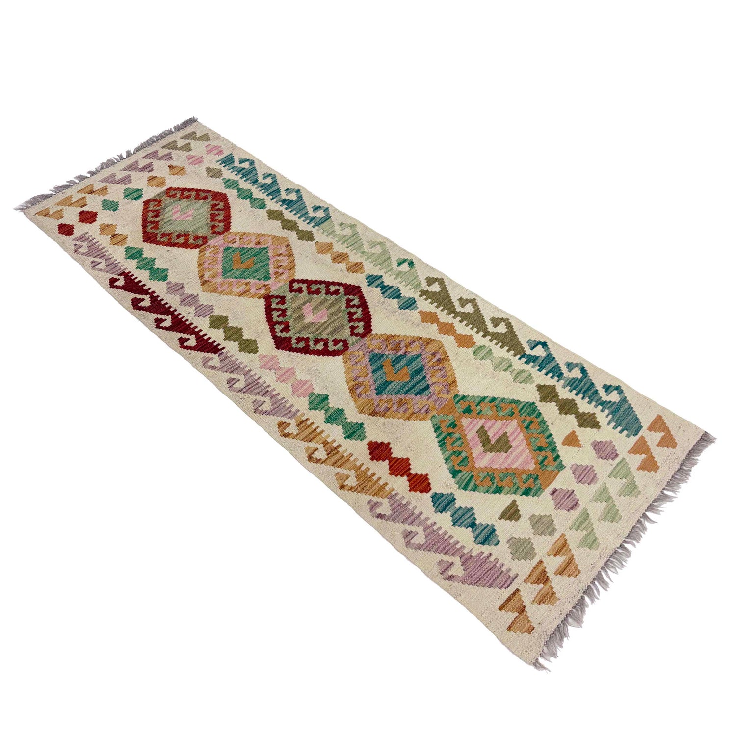 Vegetable Kilim Runner 2' 2" x 6' 4" (ft)- No. R38672