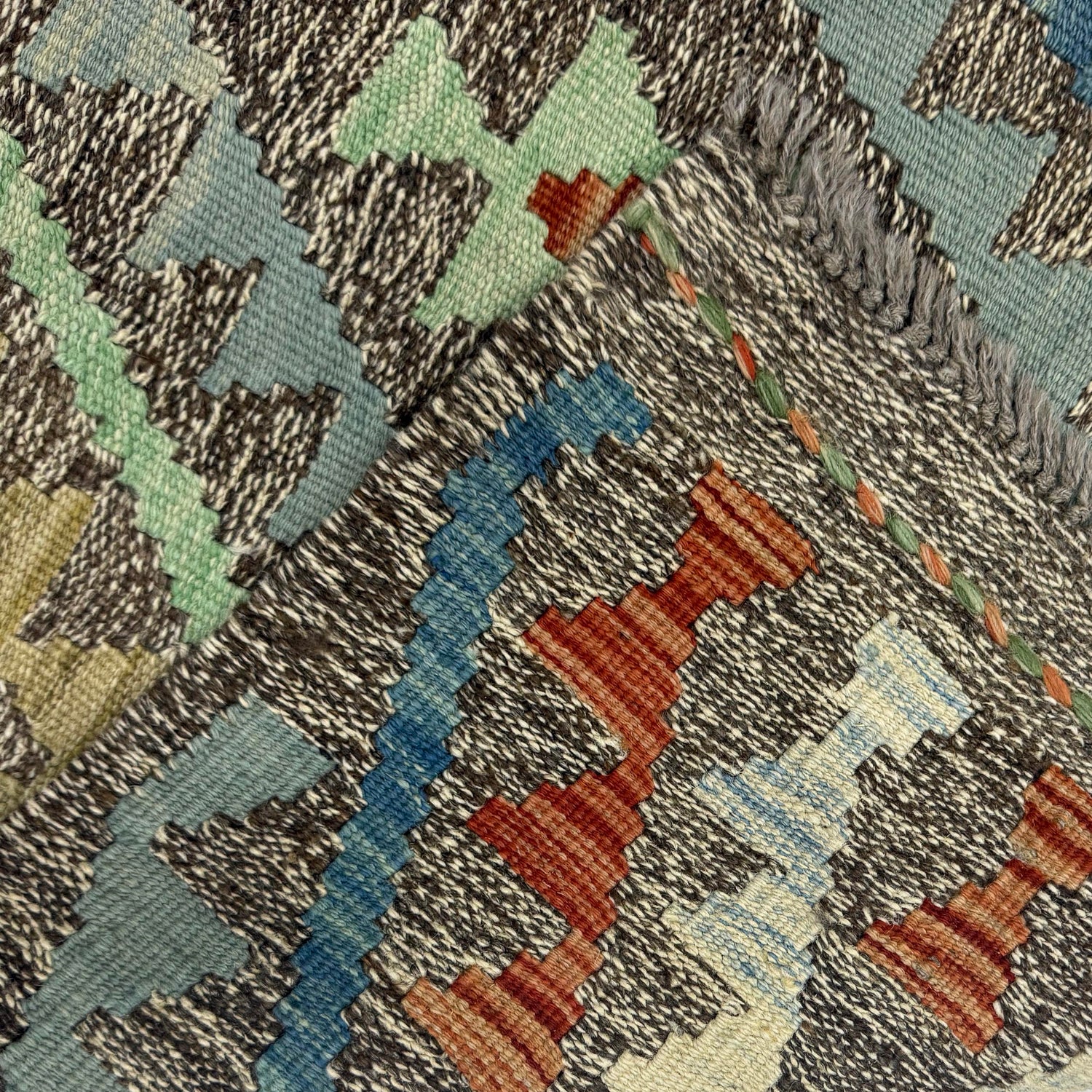 Vegetable Kilim Runner 2' 9" x 13' 1" (ft) - No. R38673