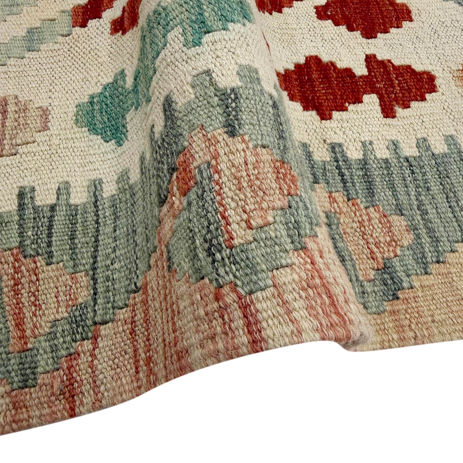 Handmade Vegetable Kilim 6' 9" x 9' 9" (ft) - No. R38674